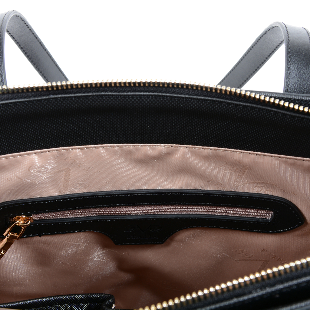 Borsa a mano da donna V Italia nera 3301 NERO