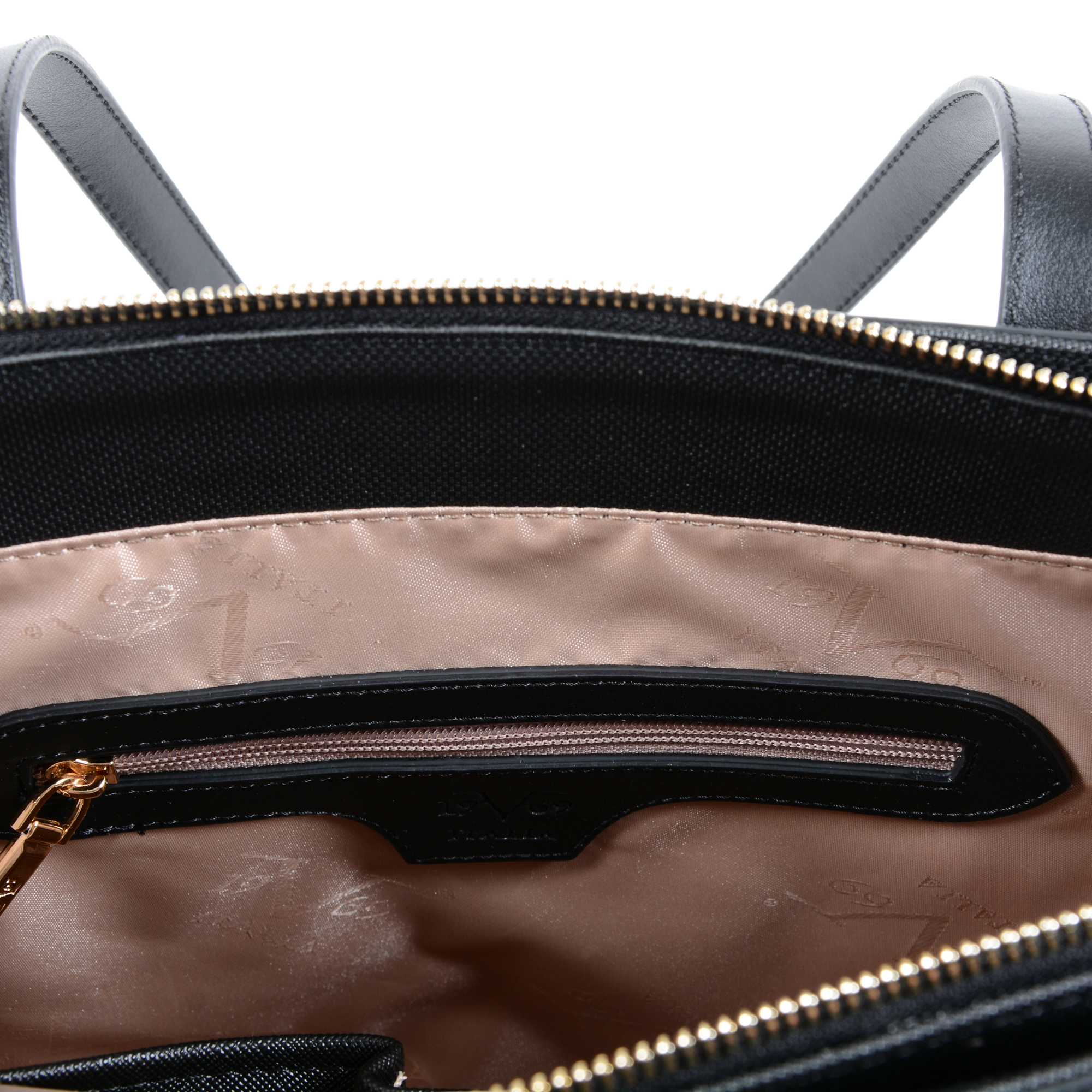 Borsa a mano da donna V Italia nera 3301 NERO