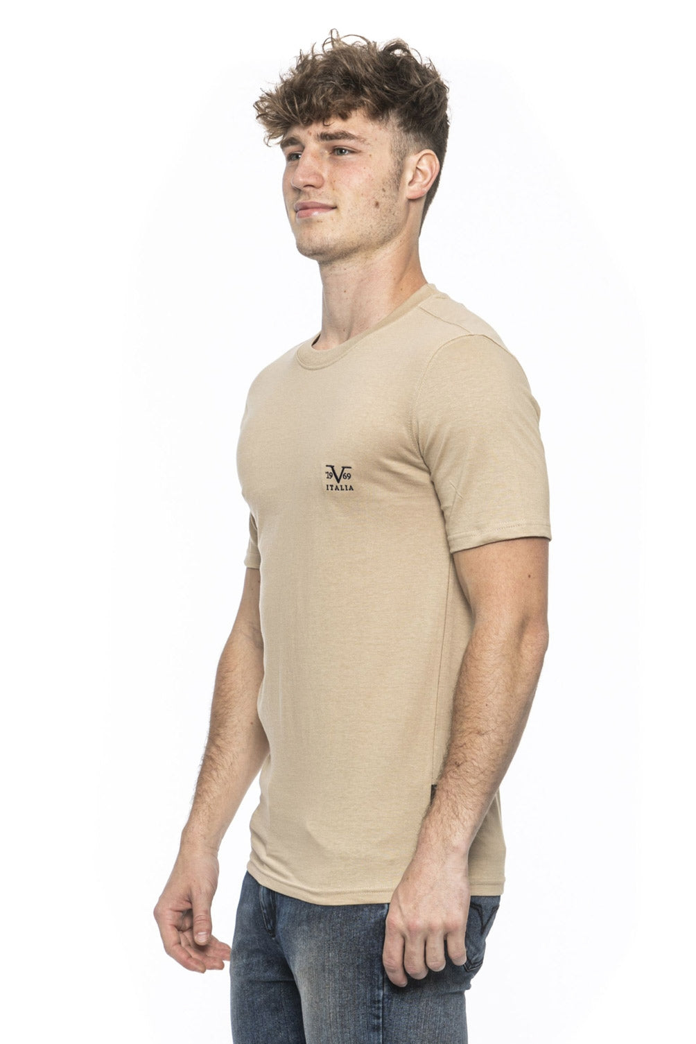 19V69 Italia T-Shirt Uomo Beige ERIC BEIGE