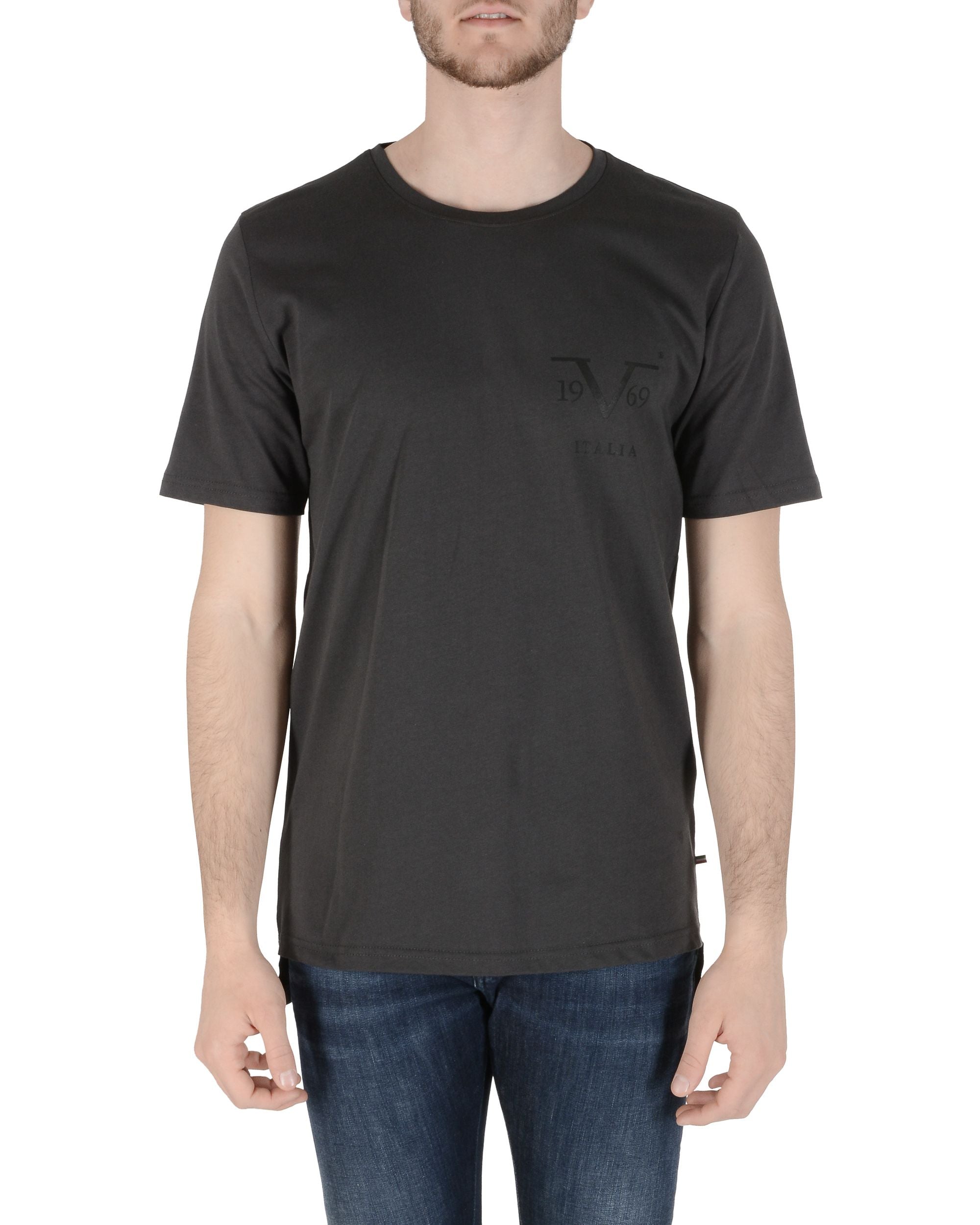 19V69 Italia T-Shirt Uomo Grigio Scuro PISTIKO GRIGIO SCURO