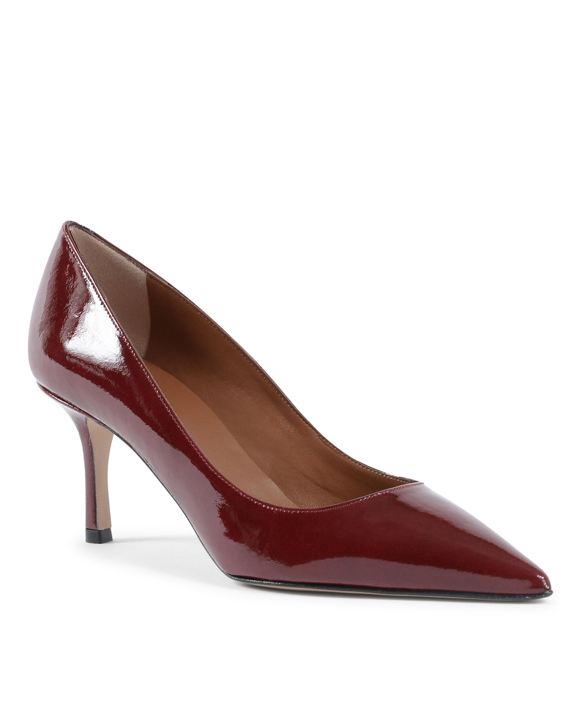 19V69 Italia Scarpe da donna con tacco rosso scuro INES65 WINE PATENT