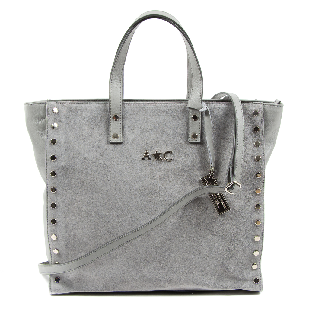Borsa a mano da donna Andrew Charles grigia JENNER