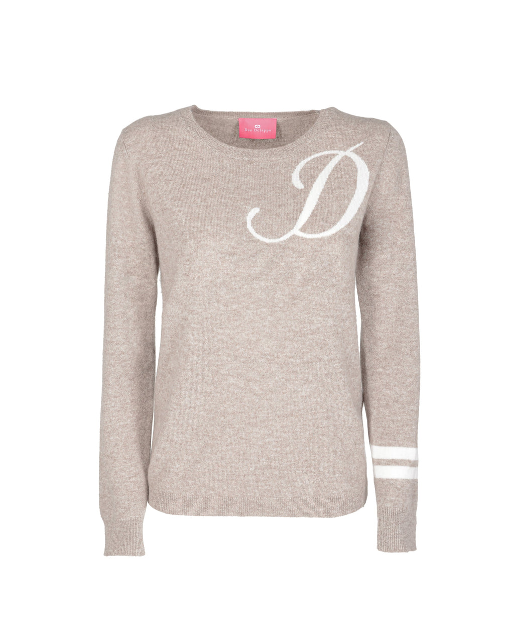 Maglione girocollo in cashmere - Cammello