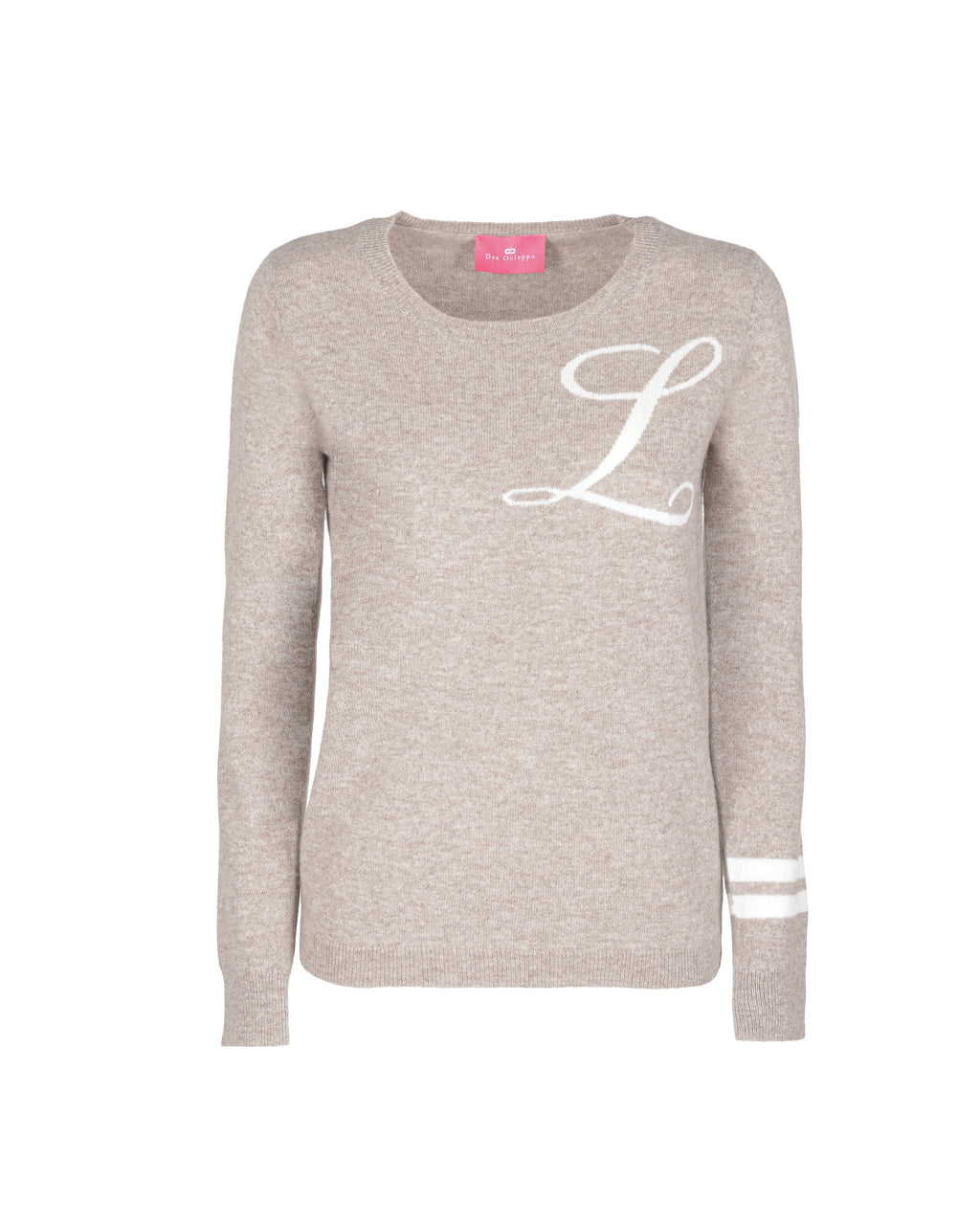 Maglione girocollo in cashmere - Cammello