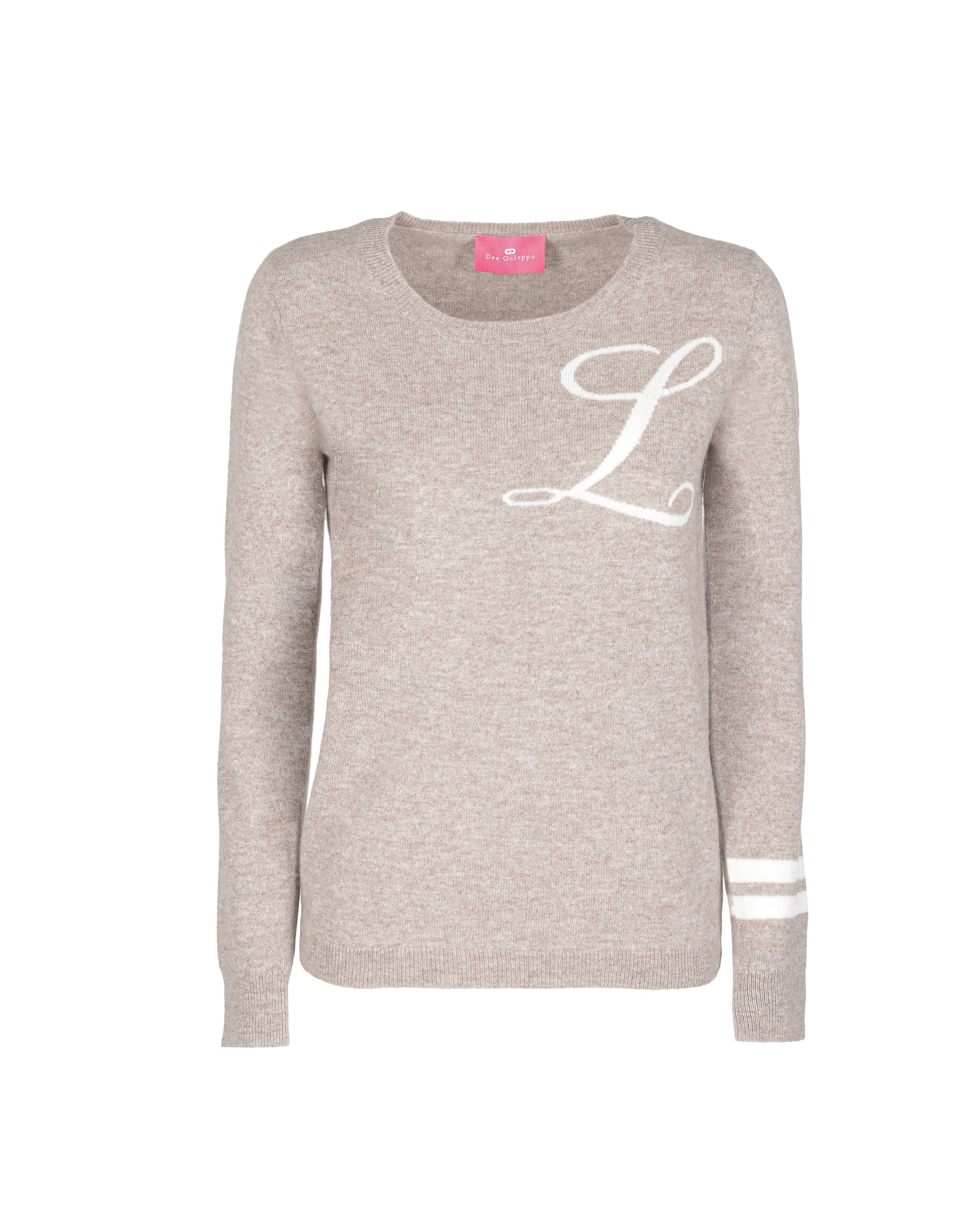 Maglione girocollo in cashmere - Cammello