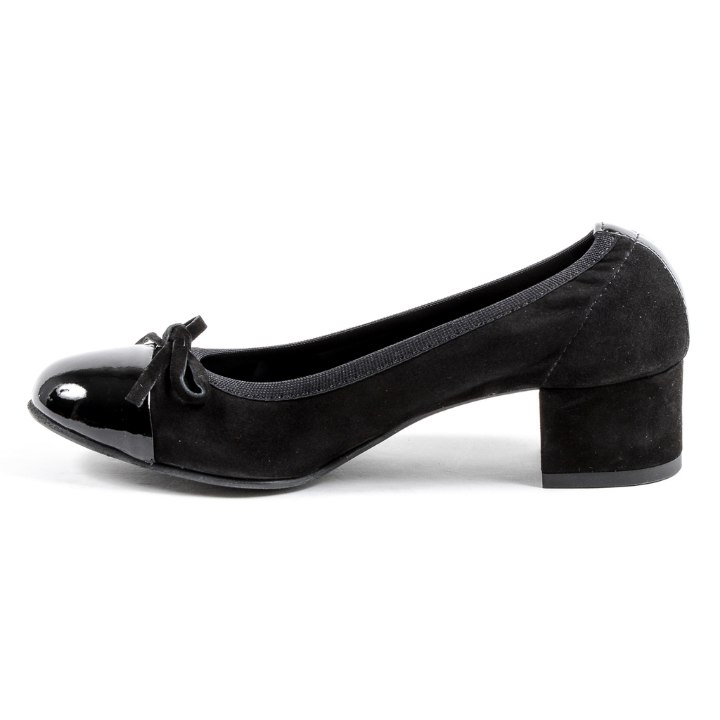 V 1969 Italia Womens Ballerina Black ROMINE
