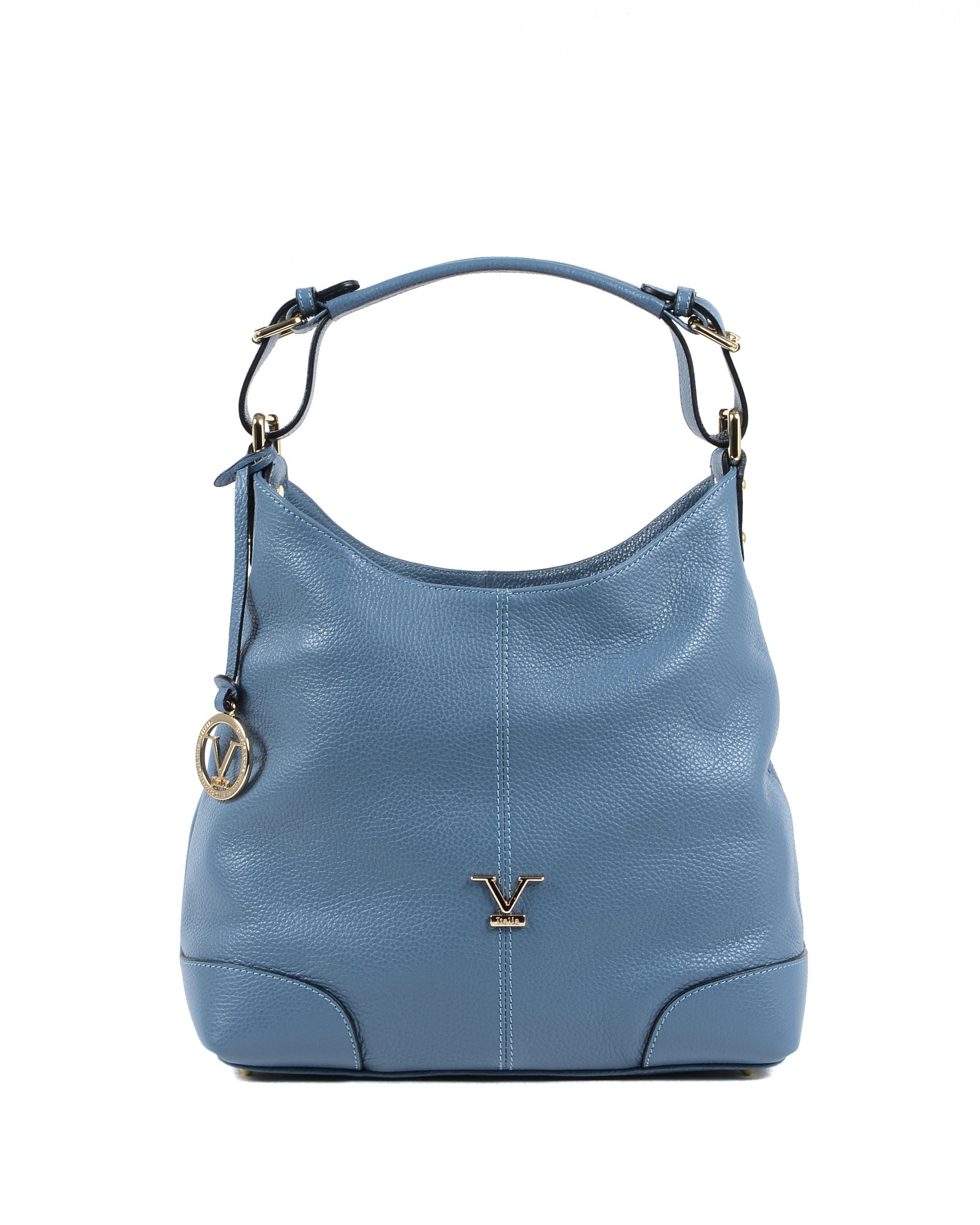 V Italia Borsa a tracolla da donna Azzurro V319 52 DOLLARO CELESTE