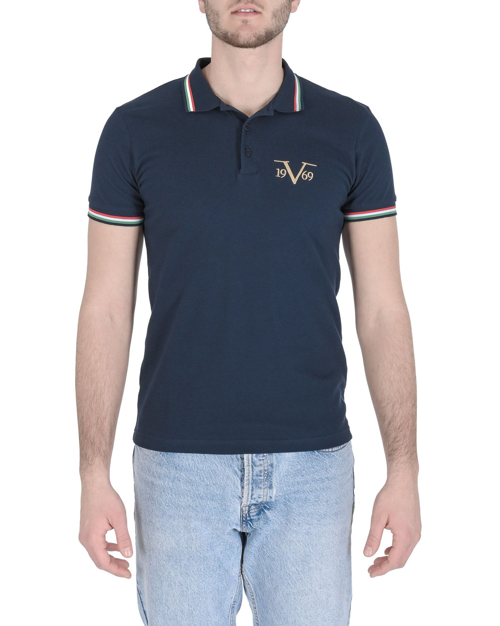 19V69 Italia Polo Uomo OLAF BLU SCURO