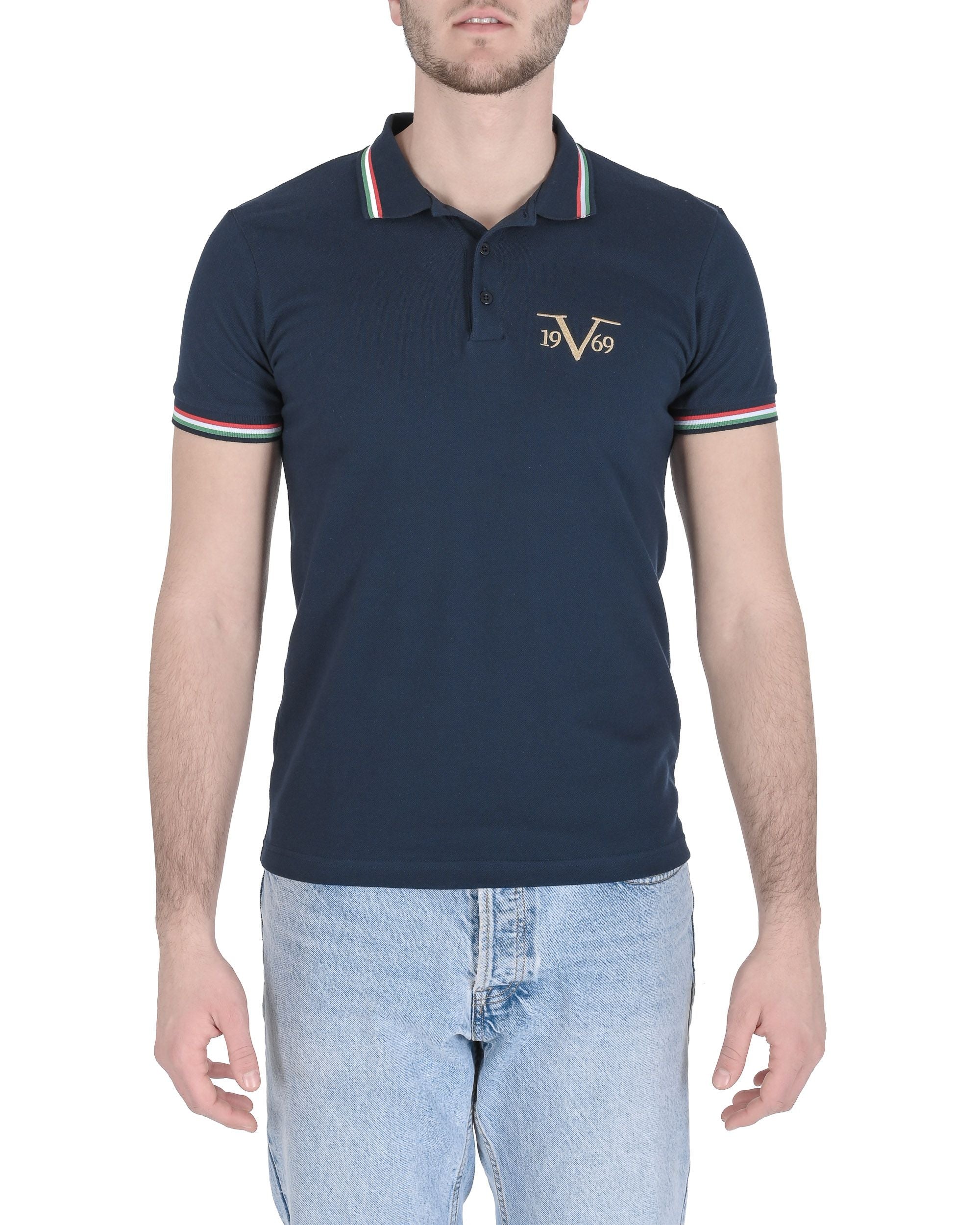 19V69 Italia Polo Uomo OLAF BLU SCURO