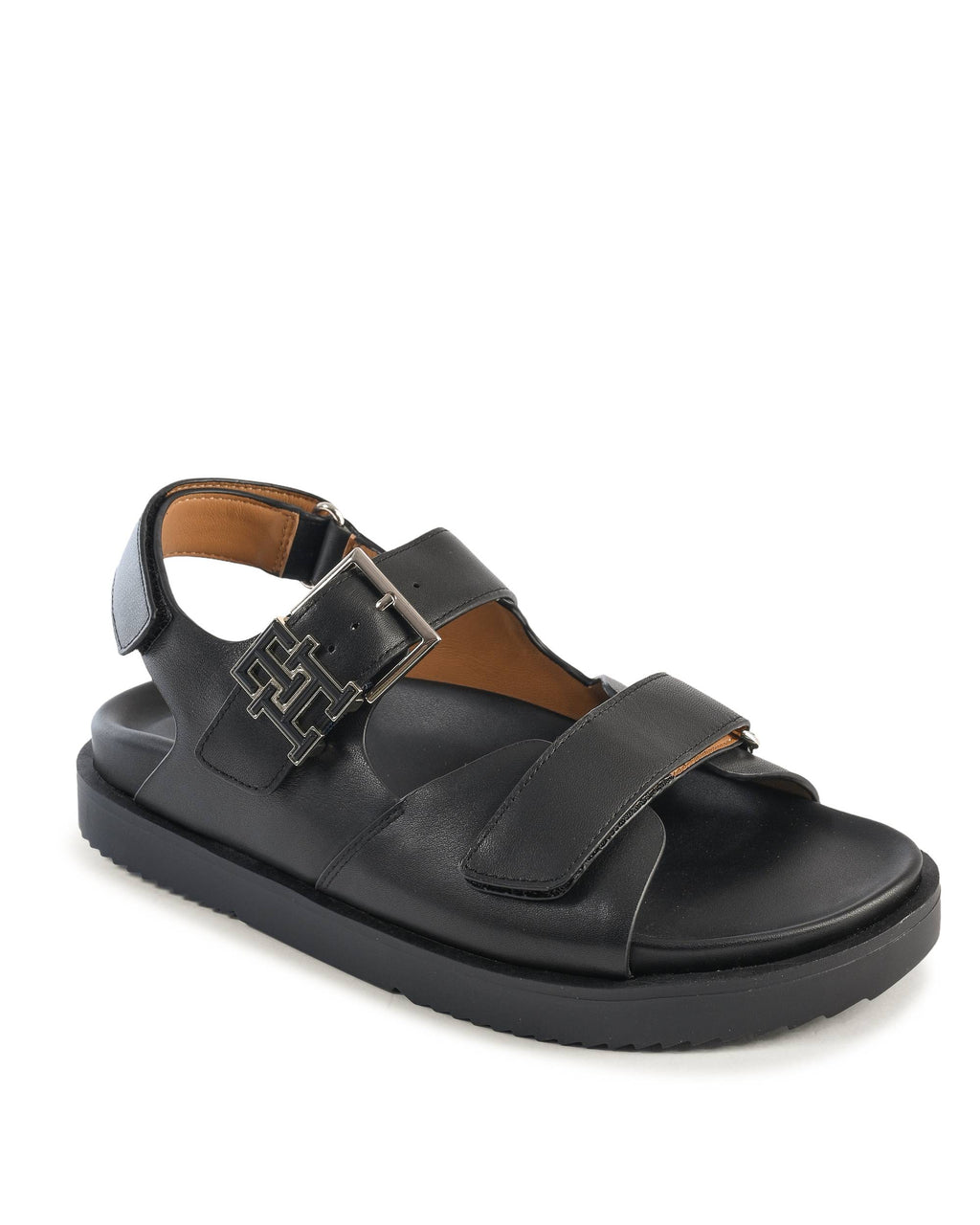 Sandalo da donna Tommy Hilfiger nero FW0FW07736BDS
