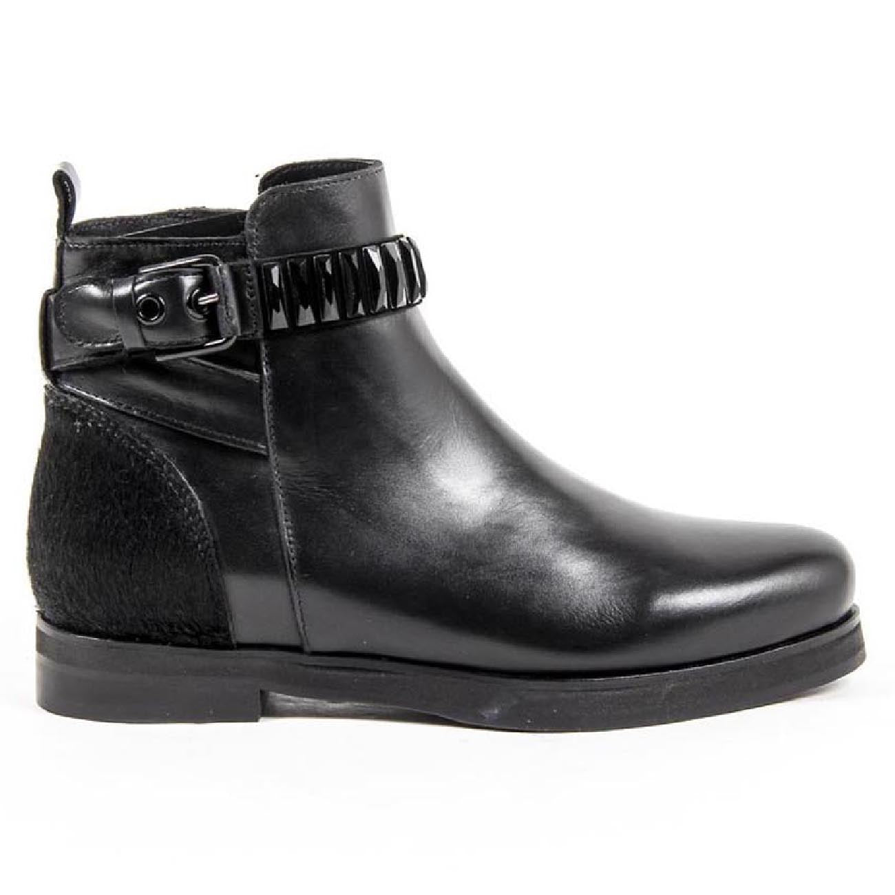 V 1969 Italia Womens Ankle Boot B2331 VIT CAV CAM NERO