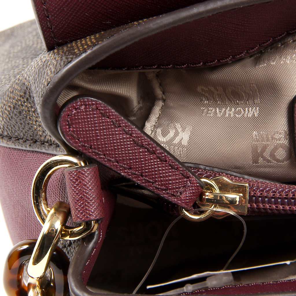 Borsa a mano da donna Michael Kors PORTIA 35F7GPAL1B BRN PLUM