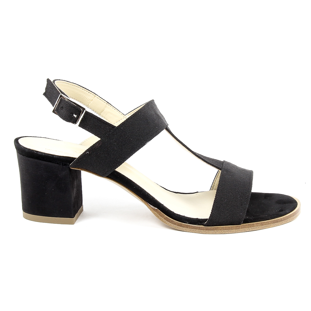 V 1969 Italia Sandalo Donna Nero PERLA