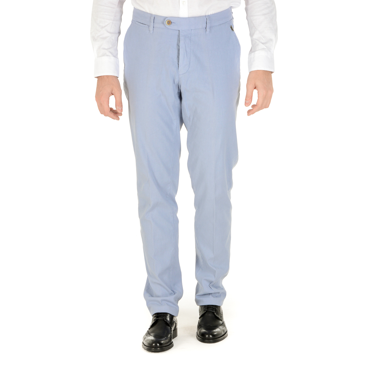 Corneliani Pantaloni Uomo Grigio Chiaro