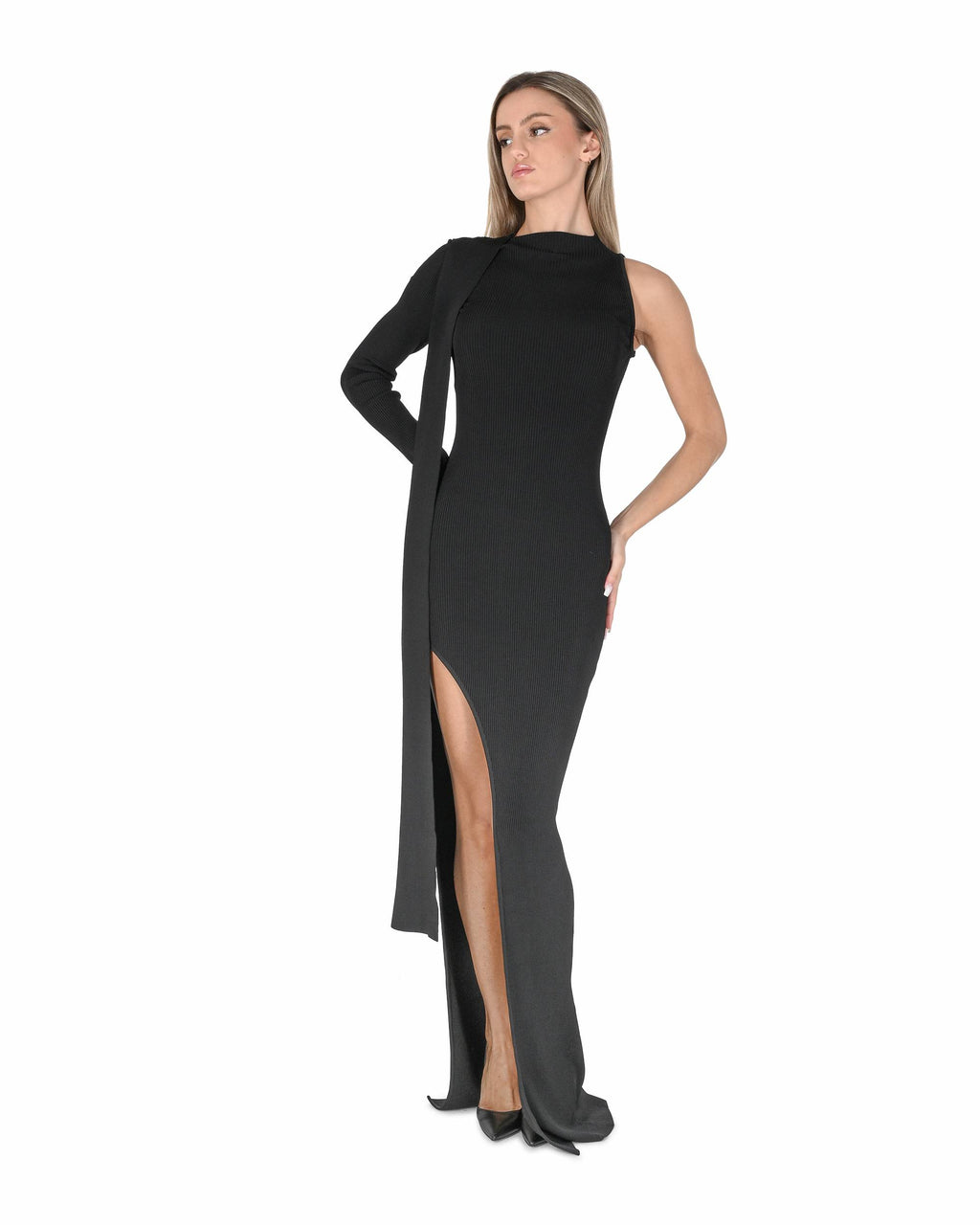 Abito da donna David Koma AW24DKKN22DL NERO 801
