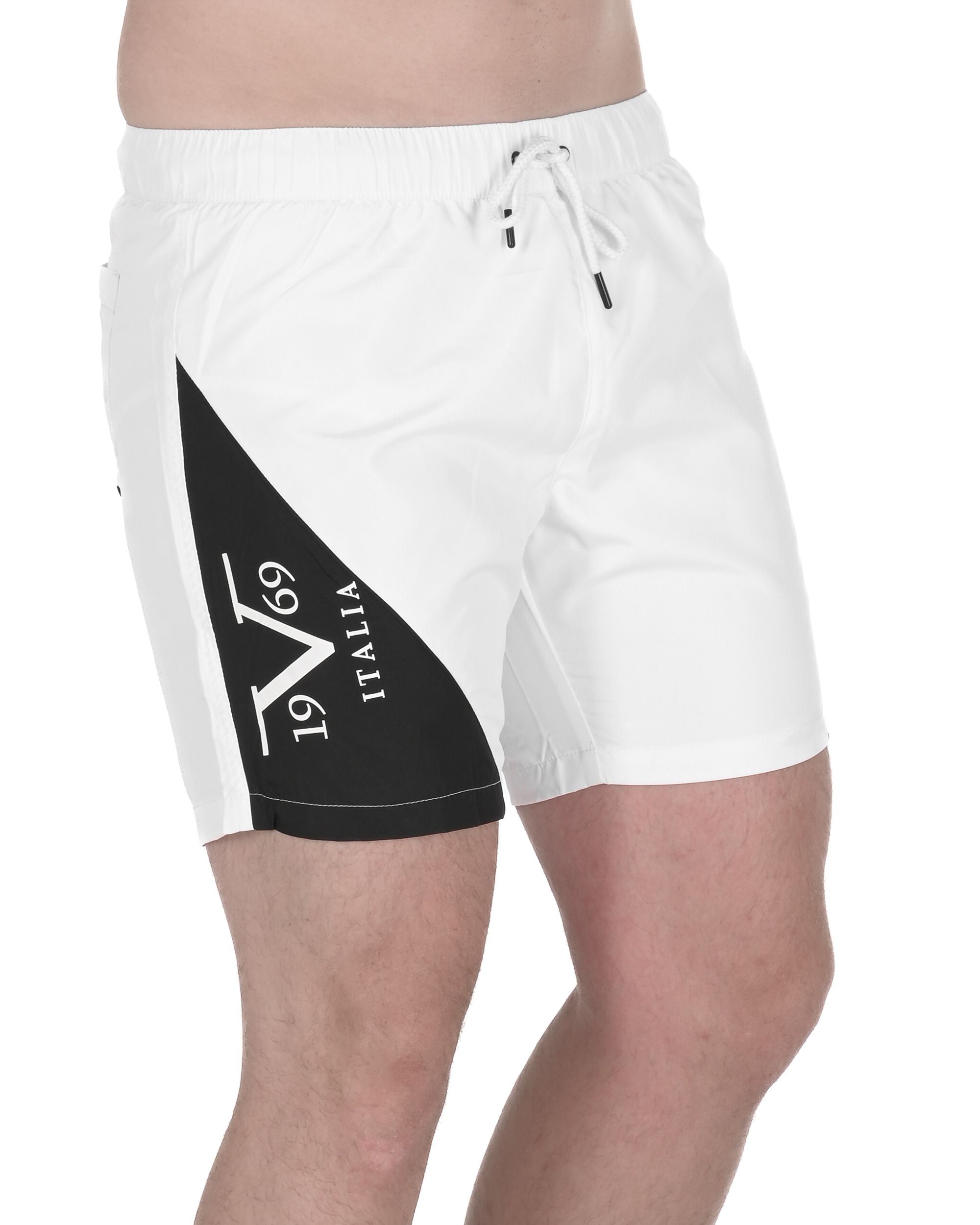 19V69 Italia Costume da bagno da uomo VSC1MBM03 BIANCO