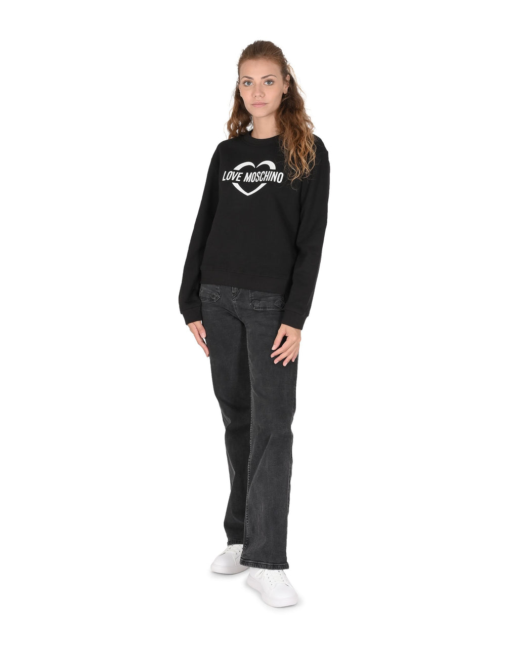 Felpa da donna Love Moschino W 6 306 55 M 4055 C74 NERO