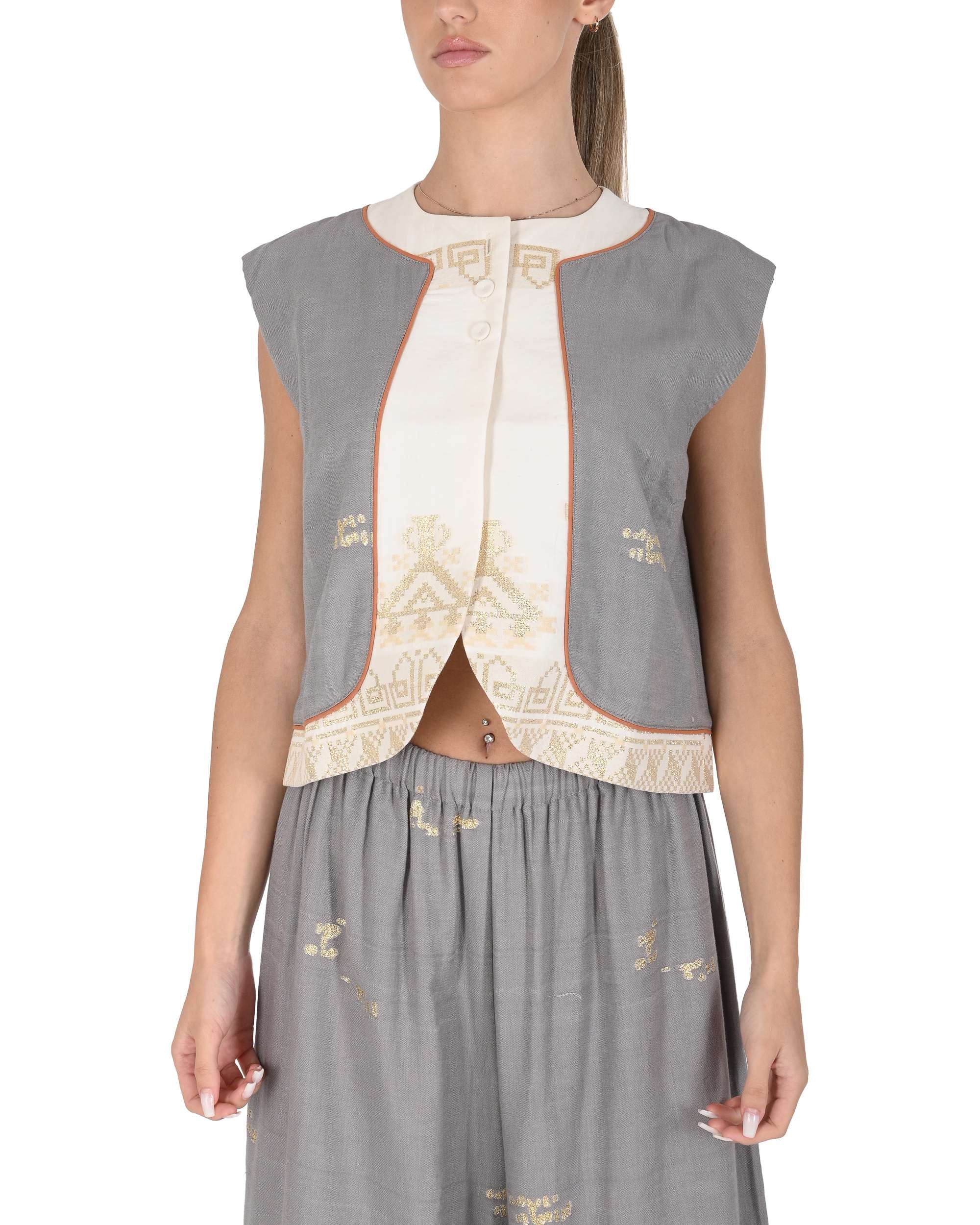 Gilet da donna Mykonos POSEIDON GREY 802