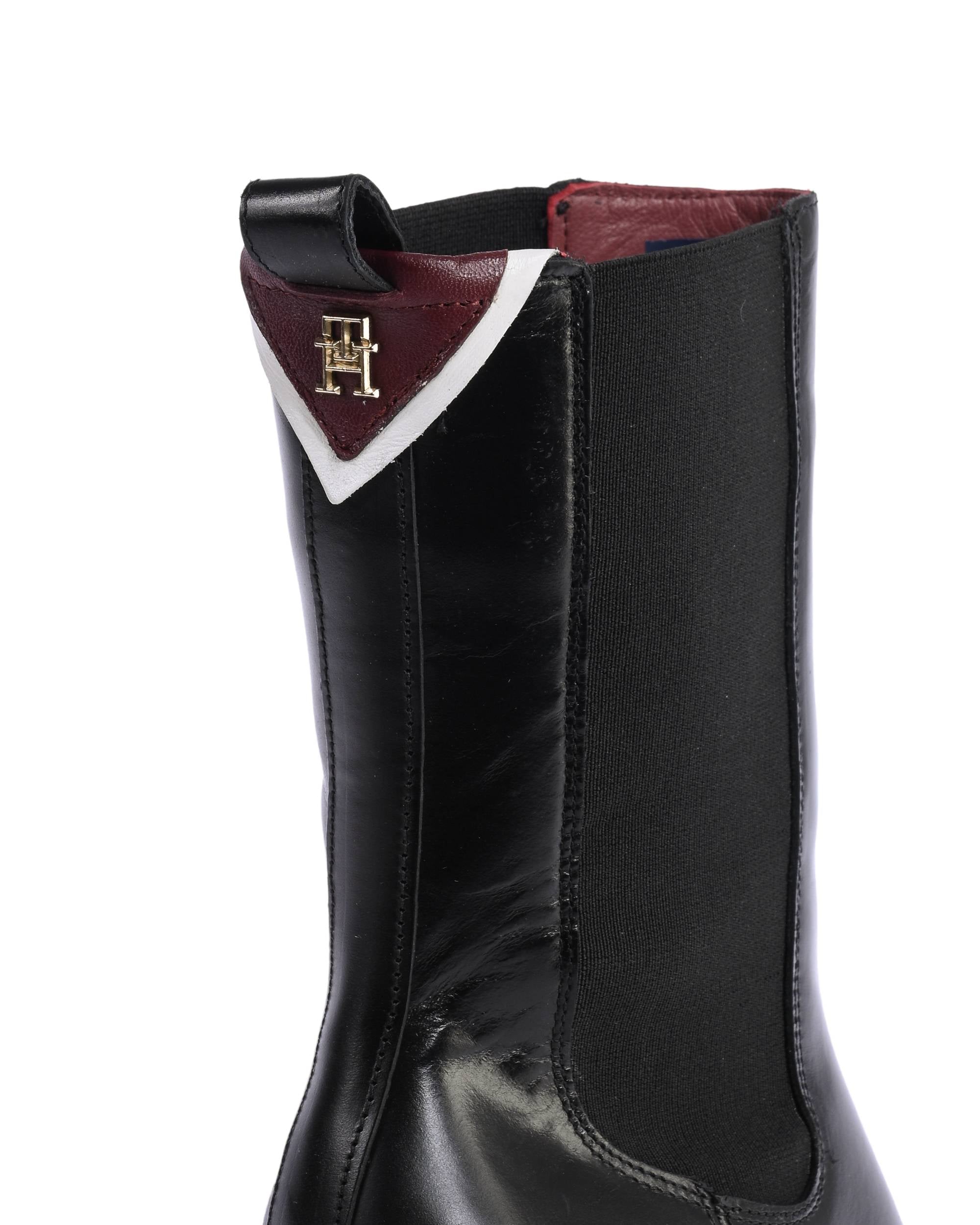 Tommy Hilfiger Stivali da donna NERO FW0FW07542BDS