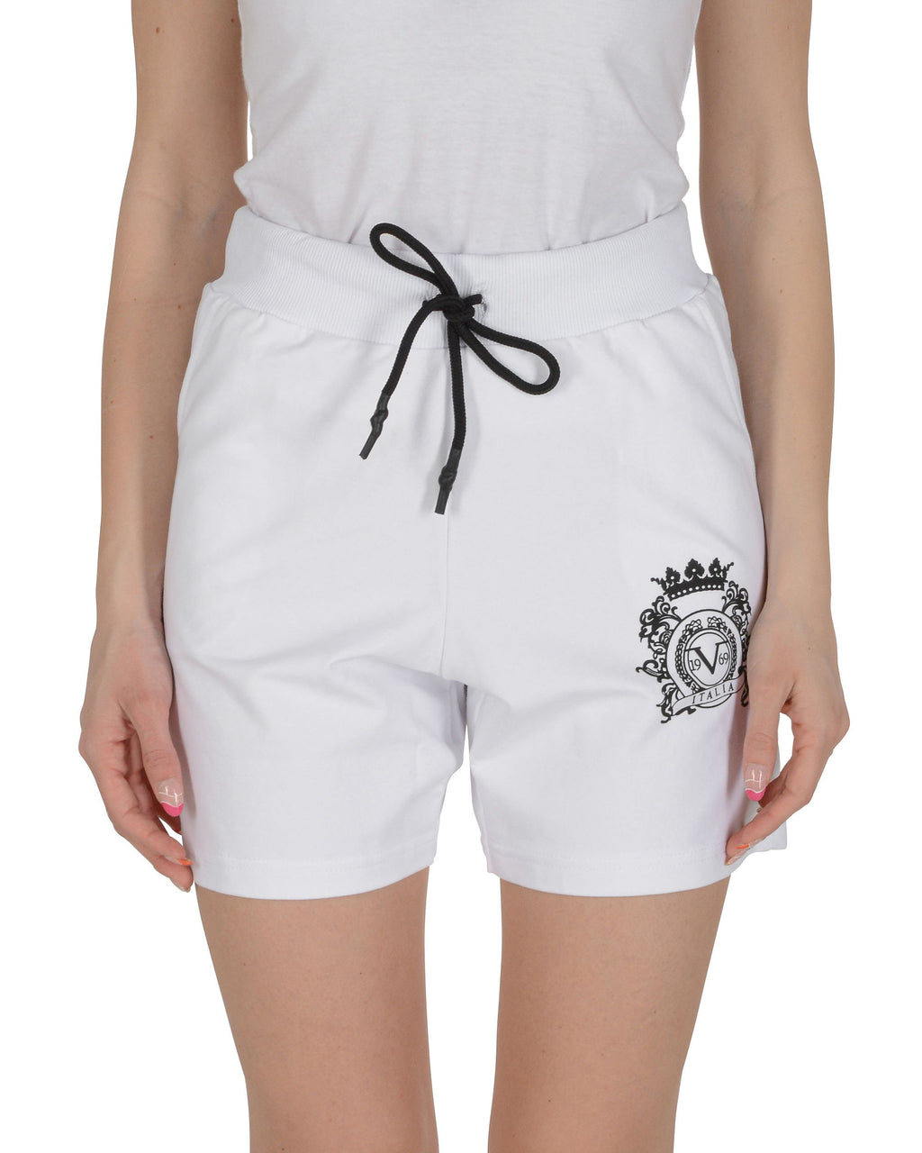 19V69 Italia Pantaloncini da donna bianchi NAMI WHITE