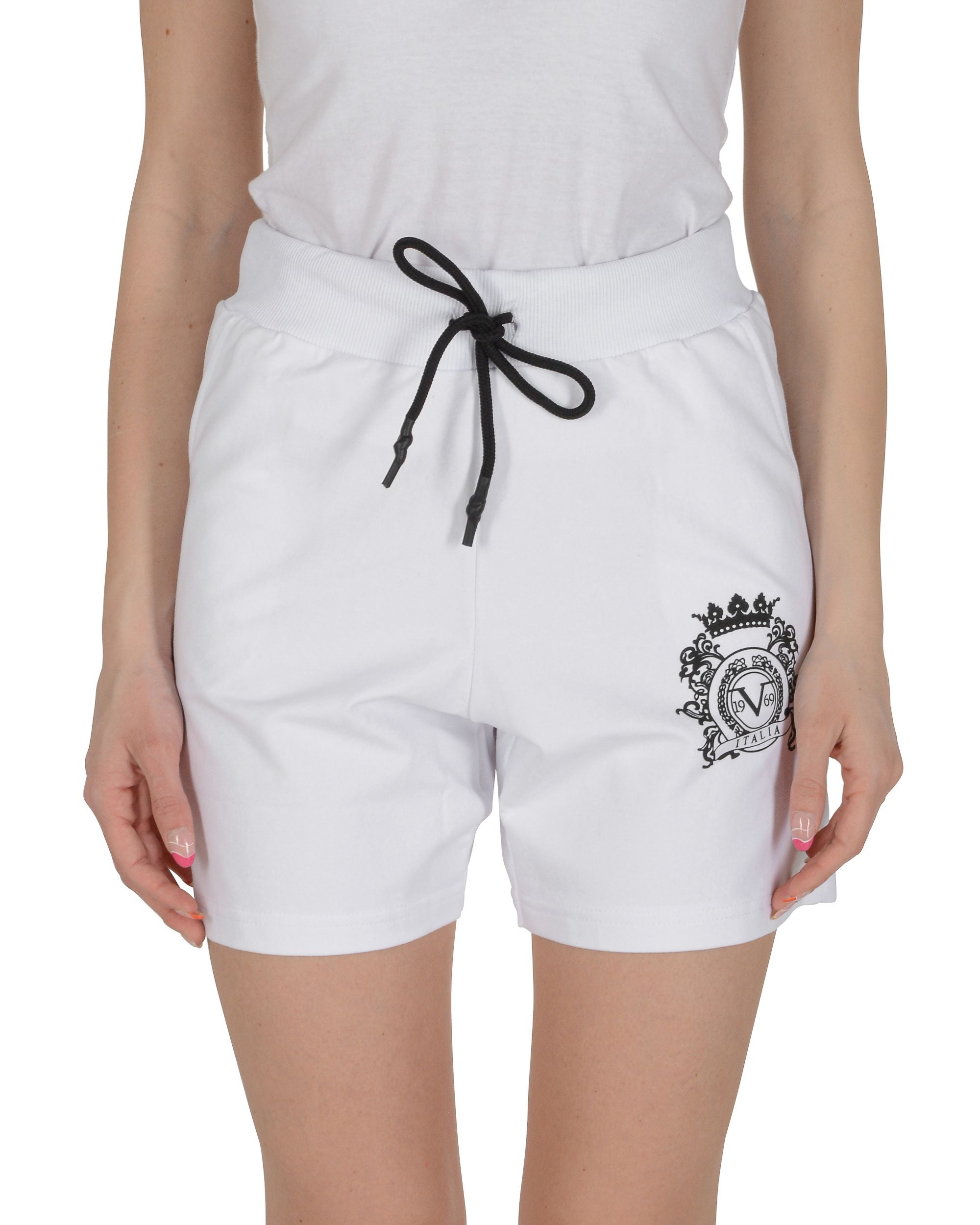 19V69 Italia Pantaloncini da donna bianchi NAMI WHITE