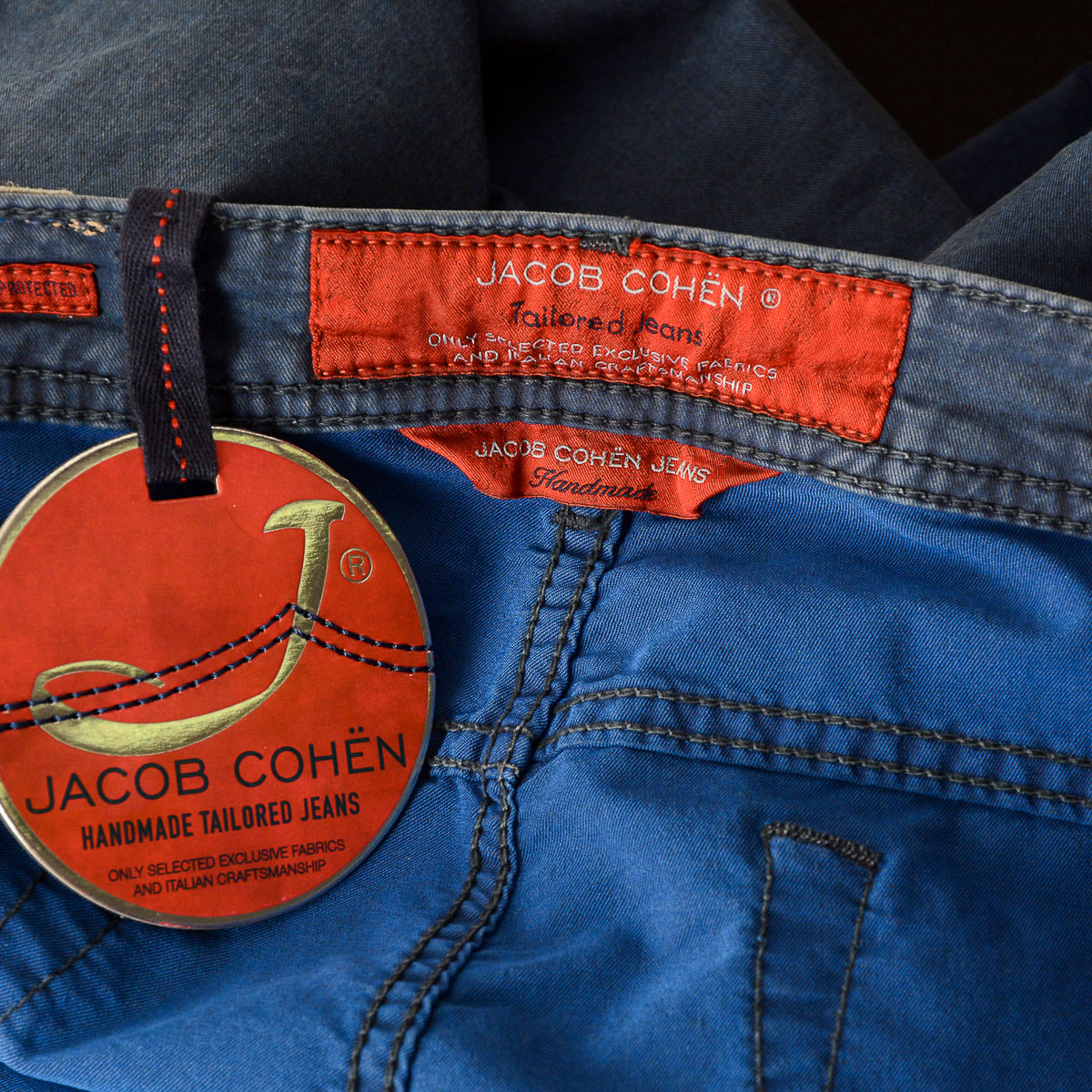 Pantaloni da uomo Jacob Cohen J688 blu
