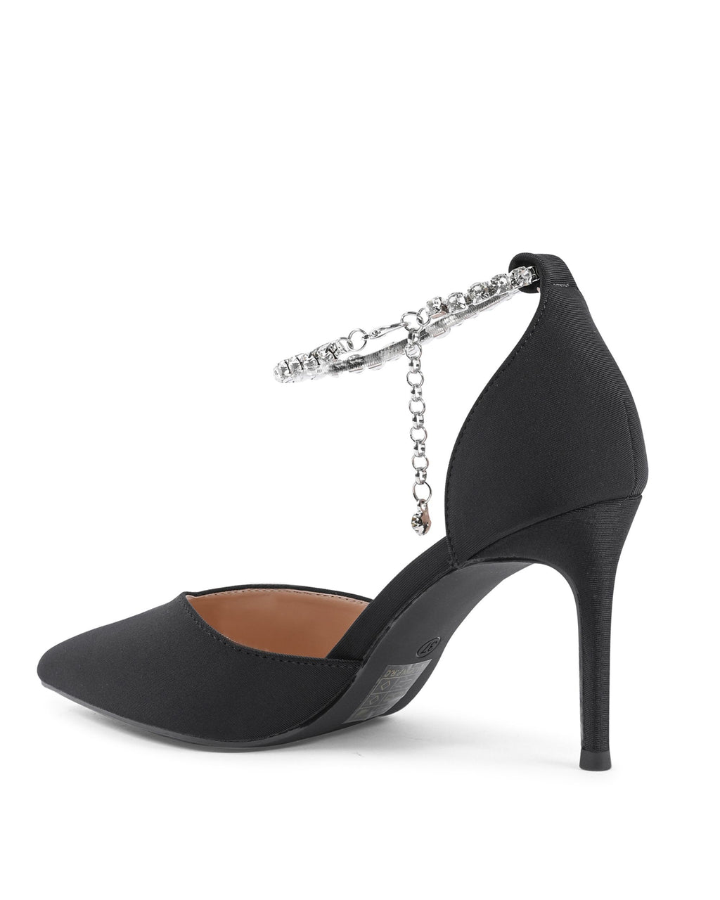 19V69 Italia Scarpe da donna con cinturino alla caviglia nere F2929 NERO
