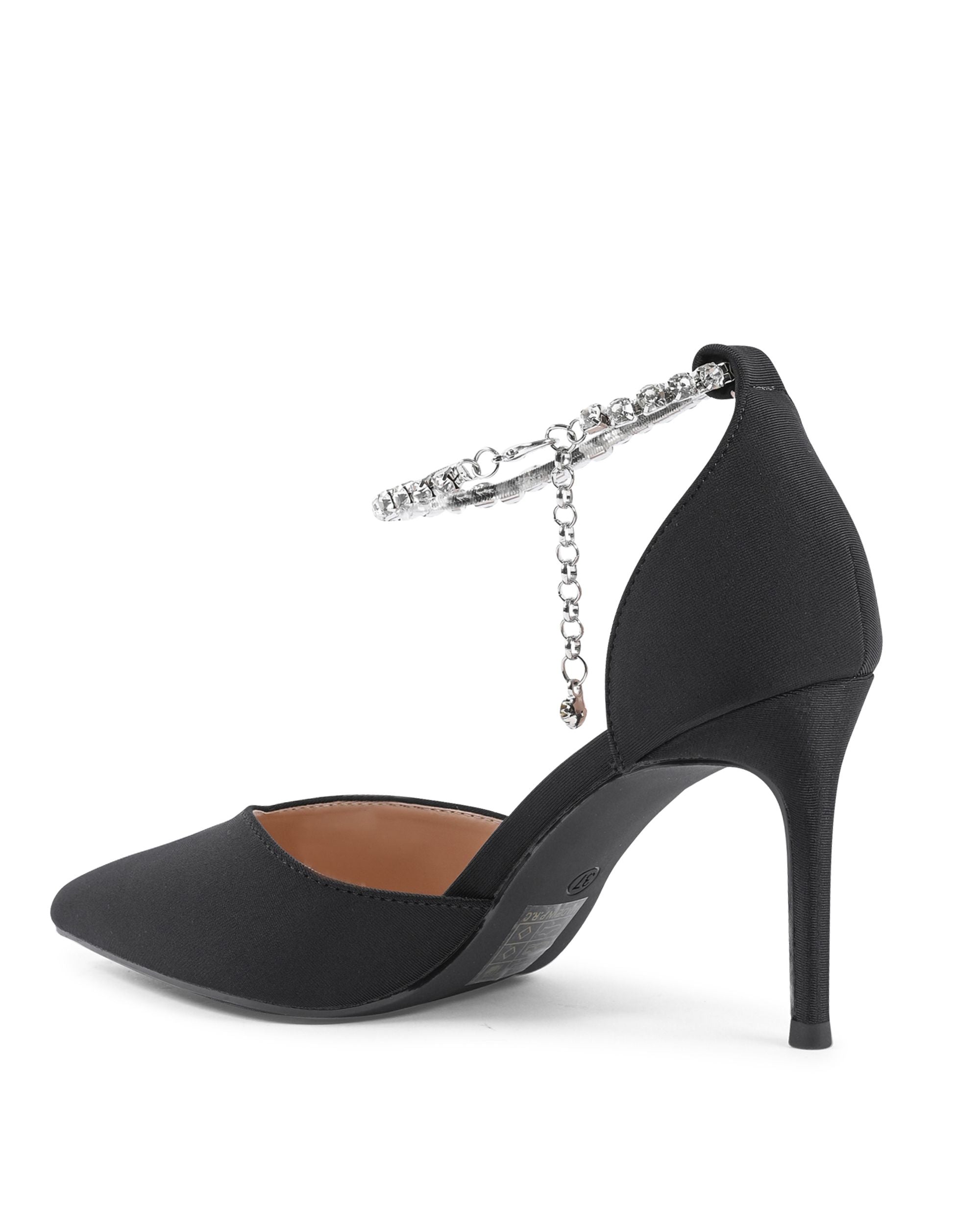 19V69 Italia Scarpe da donna con cinturino alla caviglia nere F2929 NERO