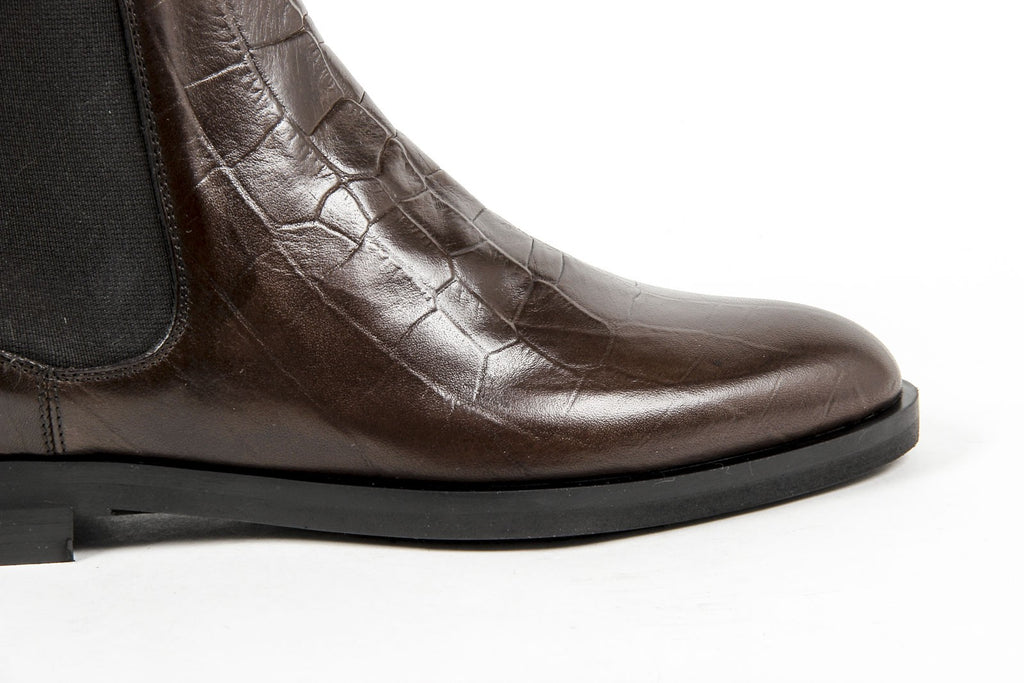 V 1969 Italia Stivaletto Donna B1578 COCCO CASHMERE MARRONE