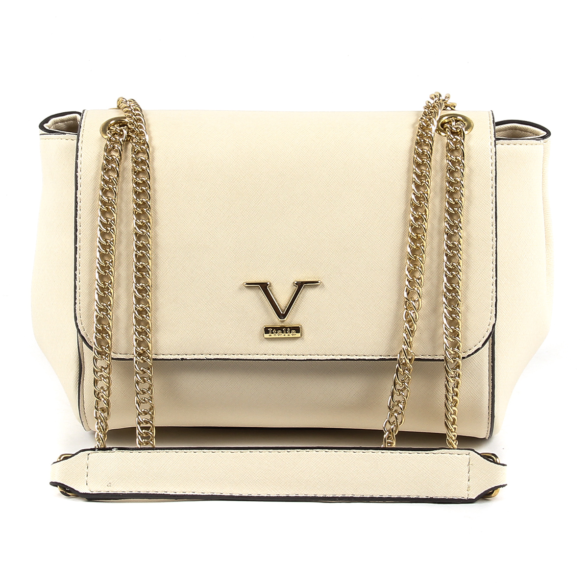 V 1969 Italia Borsa da donna Beige PRISCILLA