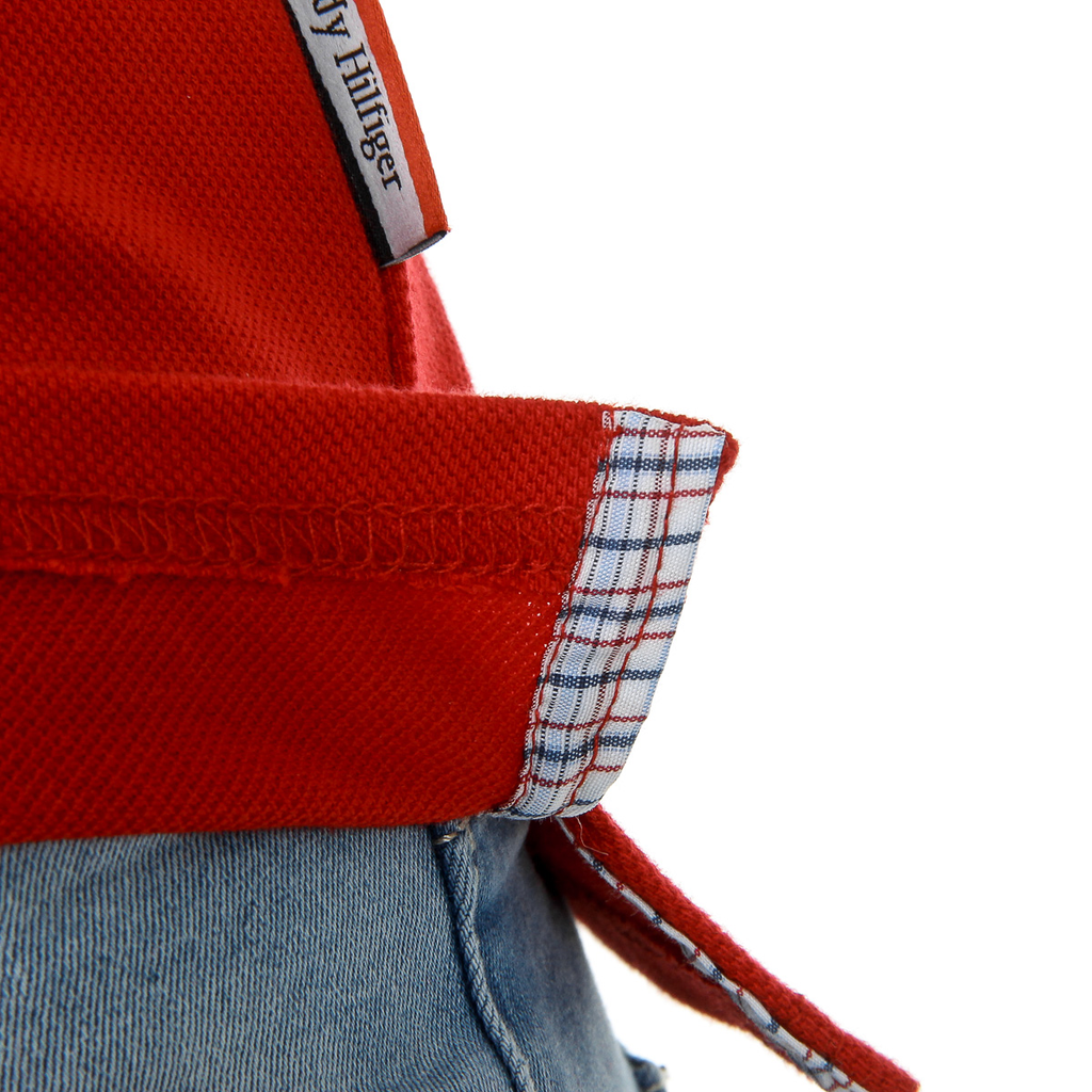Andrew Charles Polo da donna a maniche corte rossa NIA