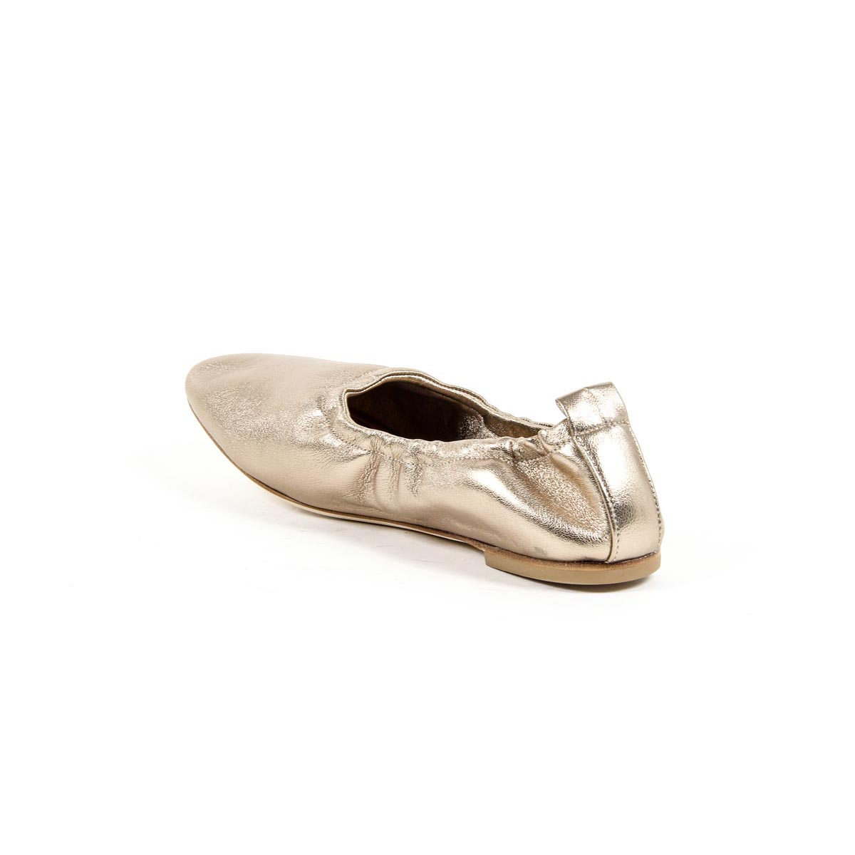 V 1969 Italia Womens Ballerina 302999 NAPPA METAL BEIGE