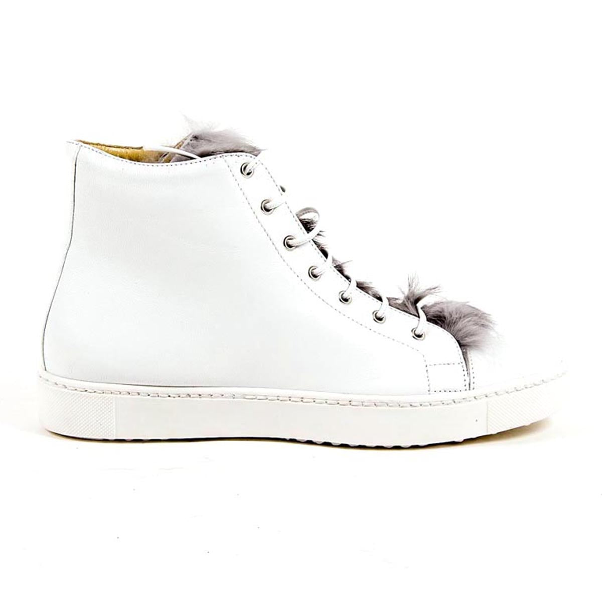 V 1969 Italia Womens High Sneaker 312070 NAPPA BIANCO