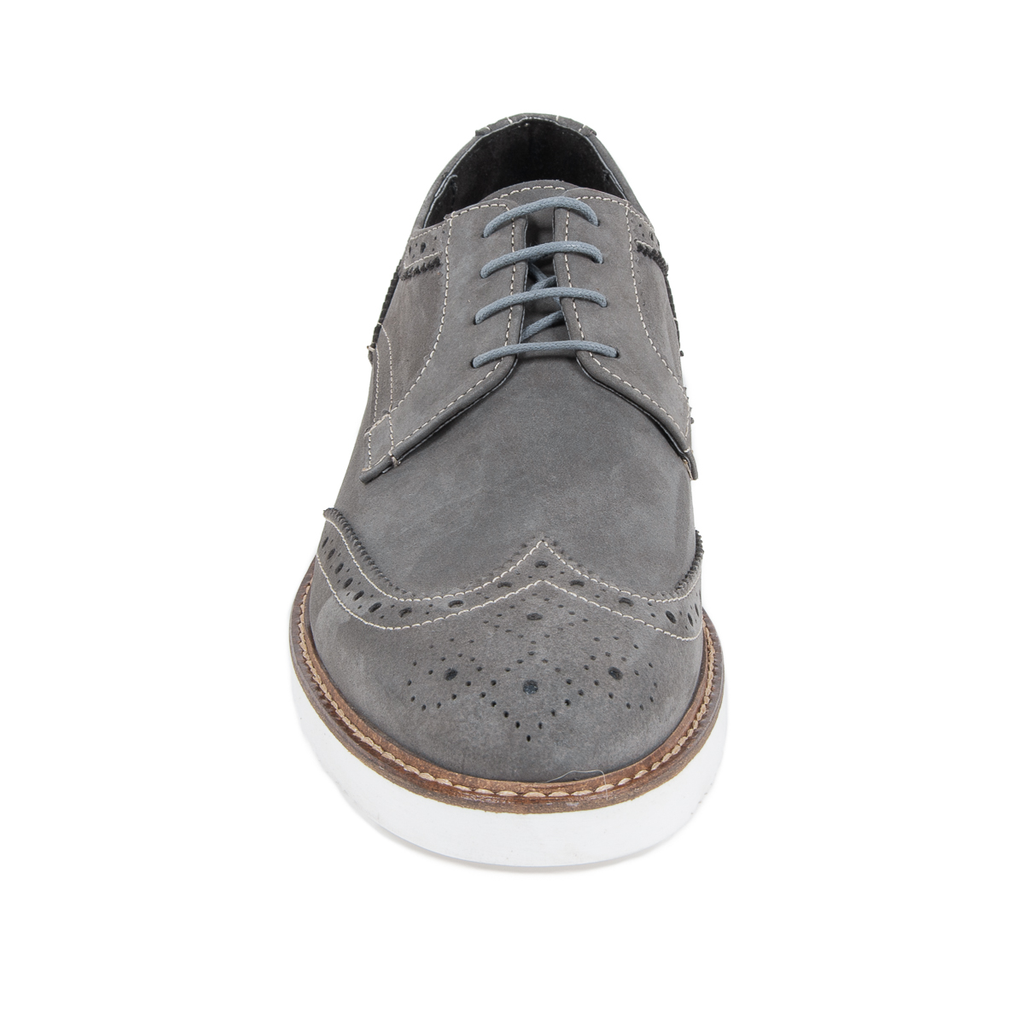 Scarpe brogue da uomo V 1969 Italia Grigie HARRY 5141 NABUK VAR 7