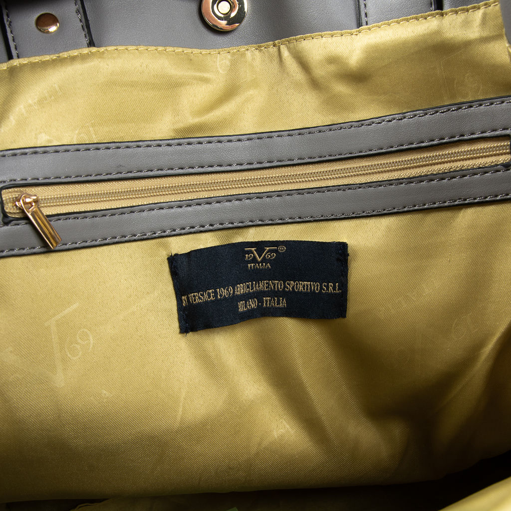 V 1969 Italia Borsa da donna grigia OLIVIA