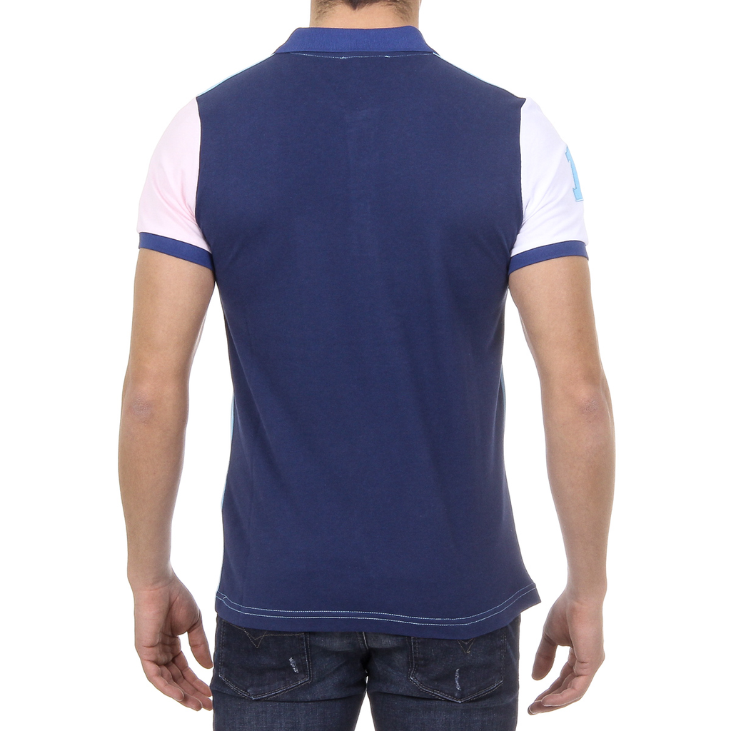 Polo da uomo a maniche corte Ufford & Suffolk Polo Club US009 TURCHESE