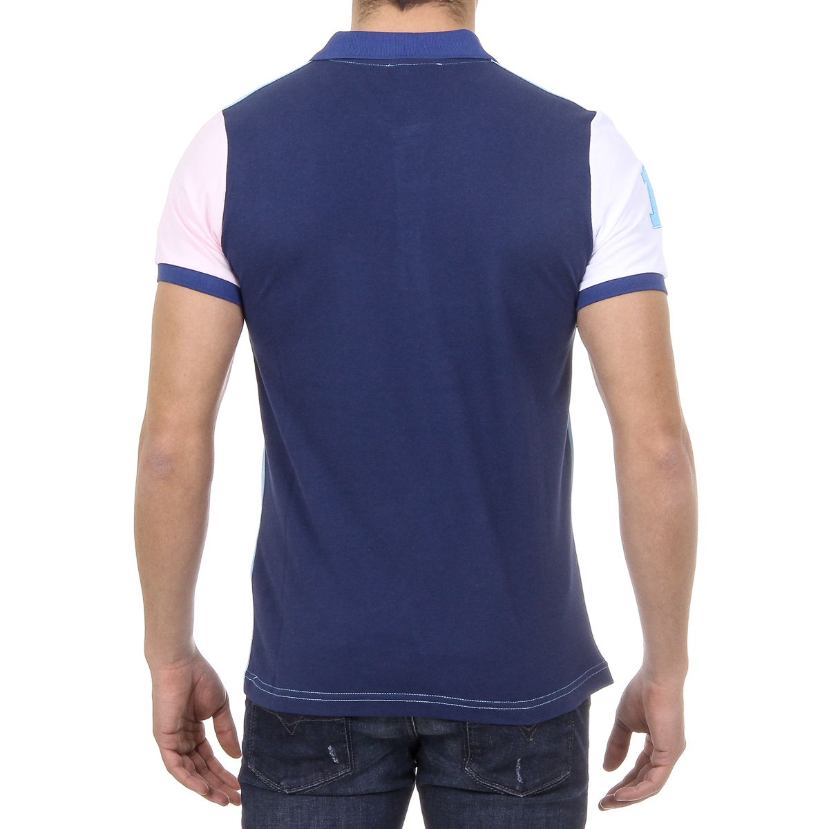 Polo da uomo a maniche corte Ufford & Suffolk Polo Club US009 TURCHESE