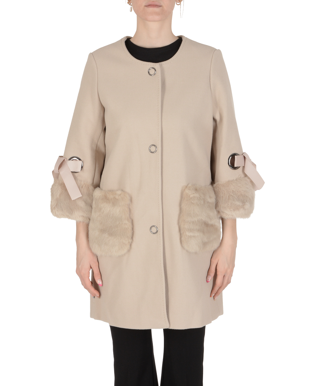 19V69 Italia Cappotto Donna Beige RIN BEIGE
