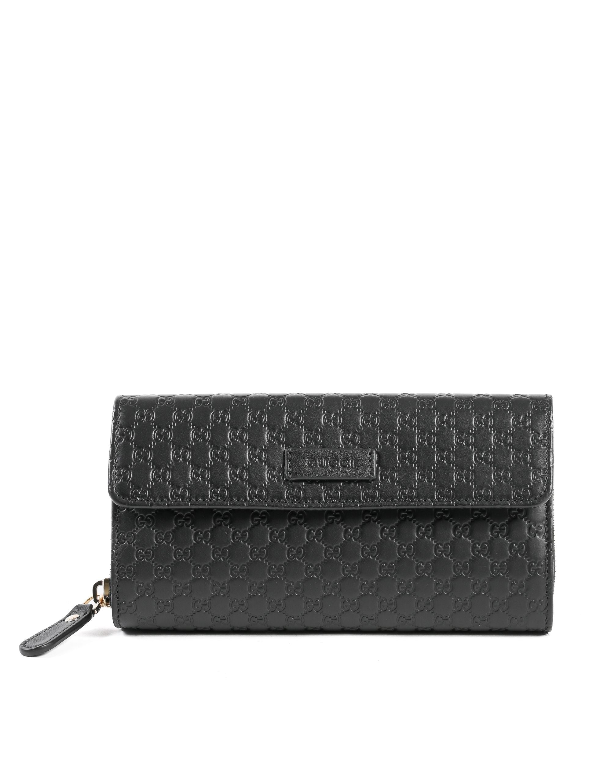 Portafoglio Gucci Guccissima in pelle con cerniera 449364 BMJ1G 1000