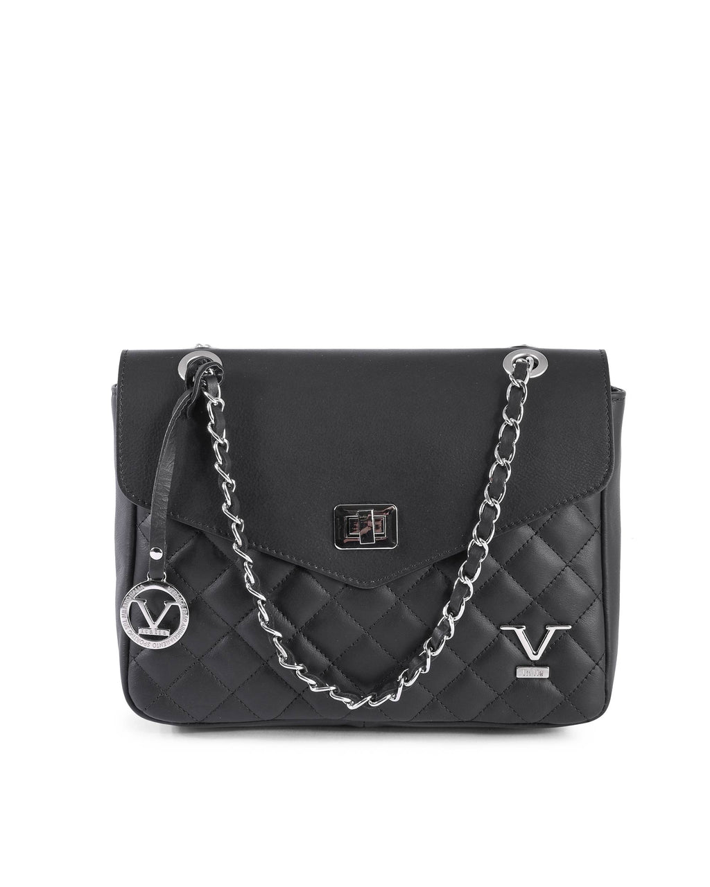 Borsa a mano da donna V Italia V024M-S SAUVAGE NERO