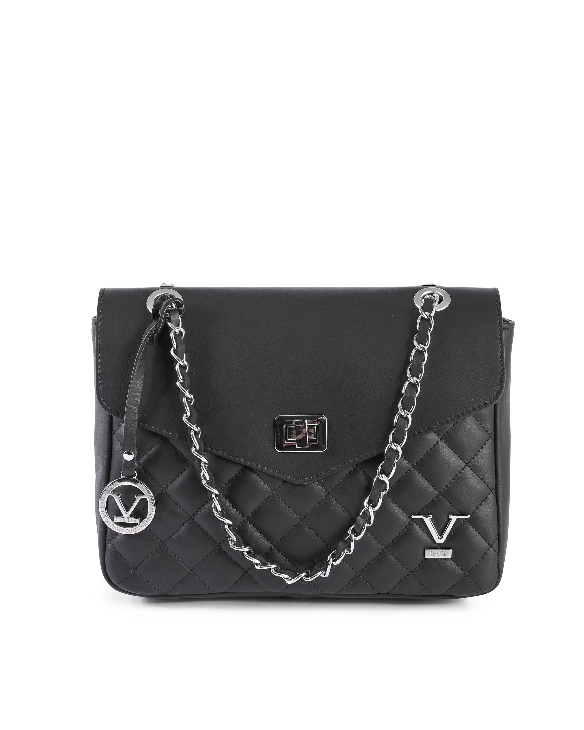 Borsa a mano da donna V Italia V024M-S SAUVAGE NERO