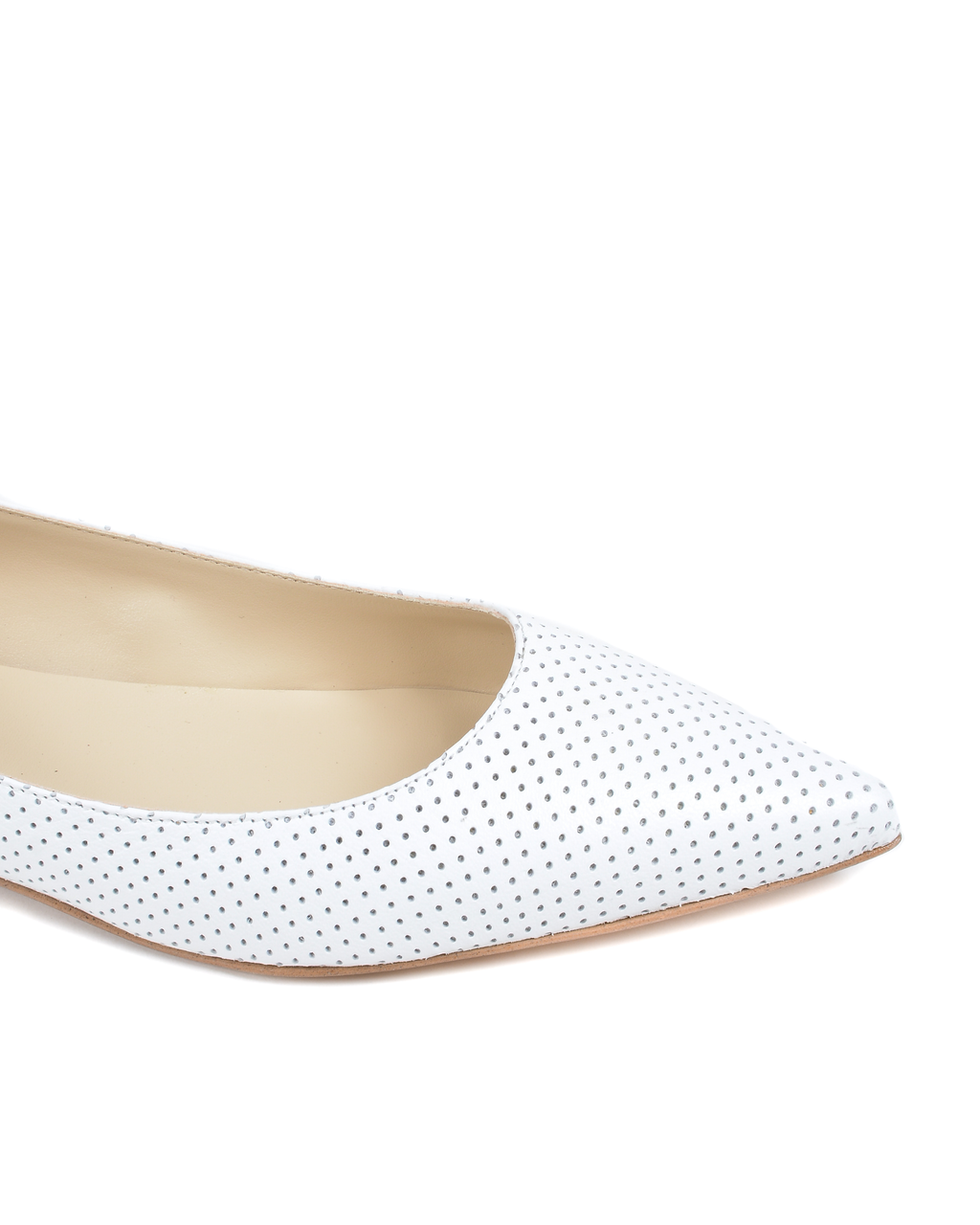 19V69 Italia Womens Ballerina White 4747 TRAF BIANCO