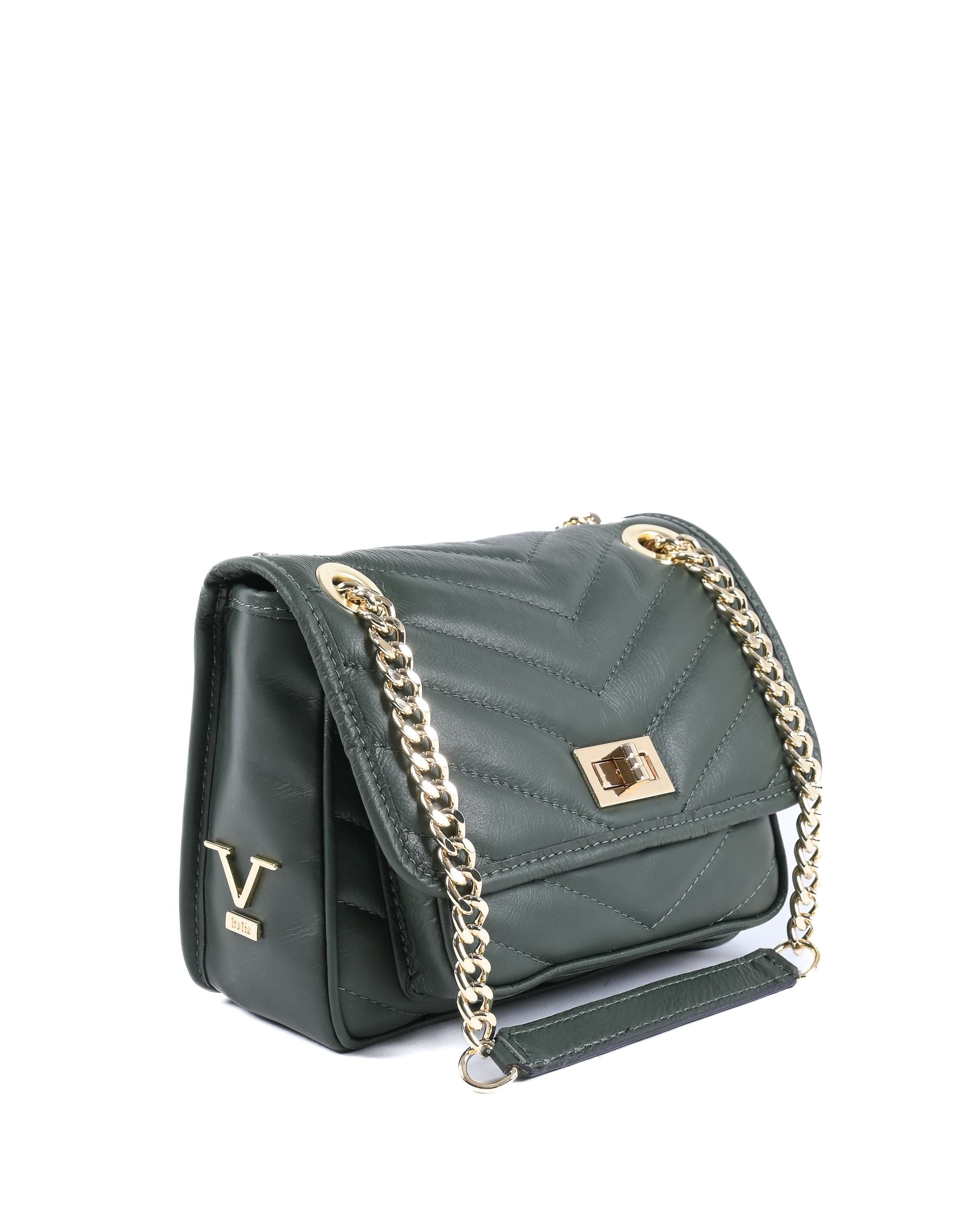 Borsa a mano da donna V Italia 10507 SAUVAGE VERDE SCURO