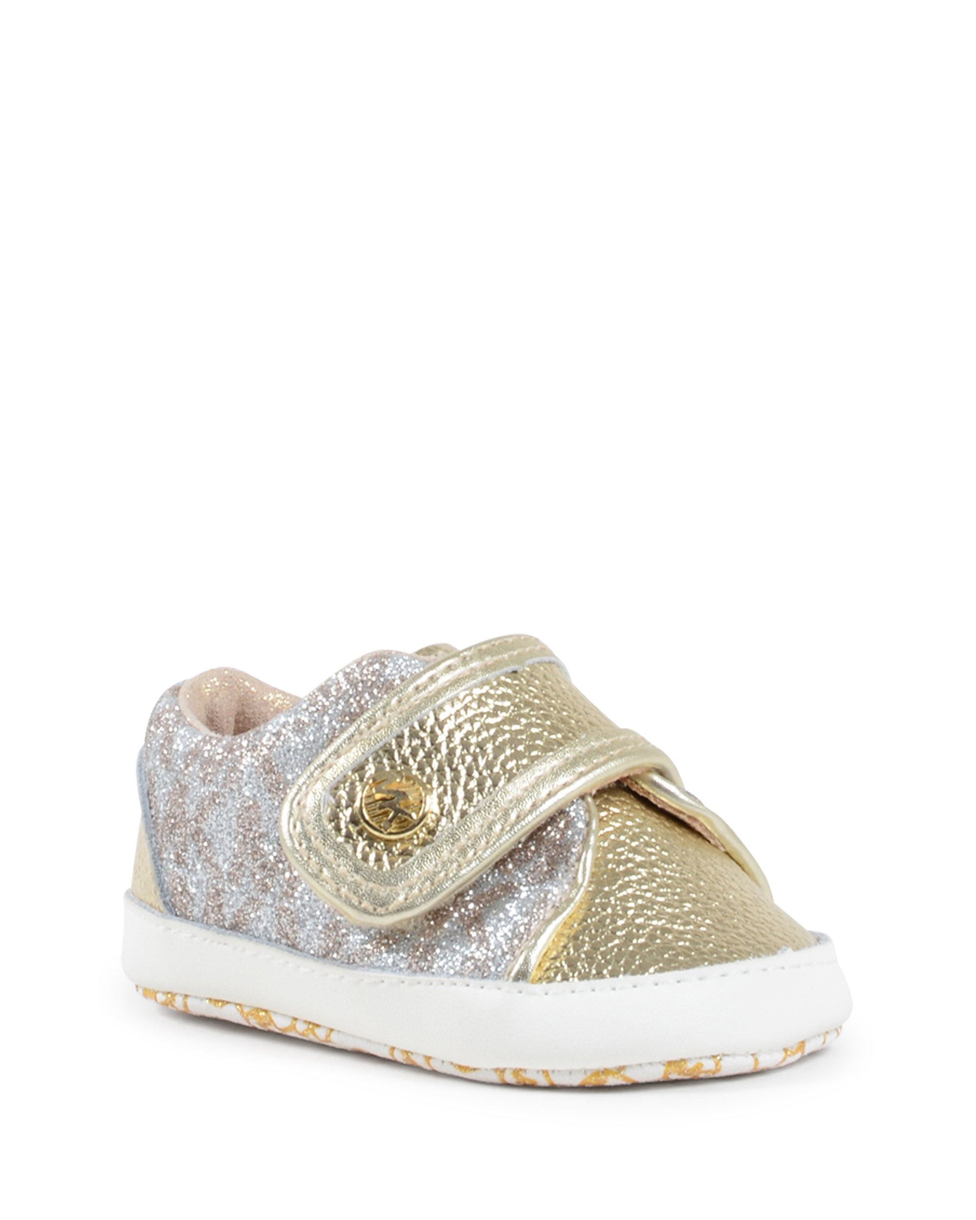 Michael Kors Sneaker Prewalker per ragazze color oro ZIA BABY SKIP GLD SLV