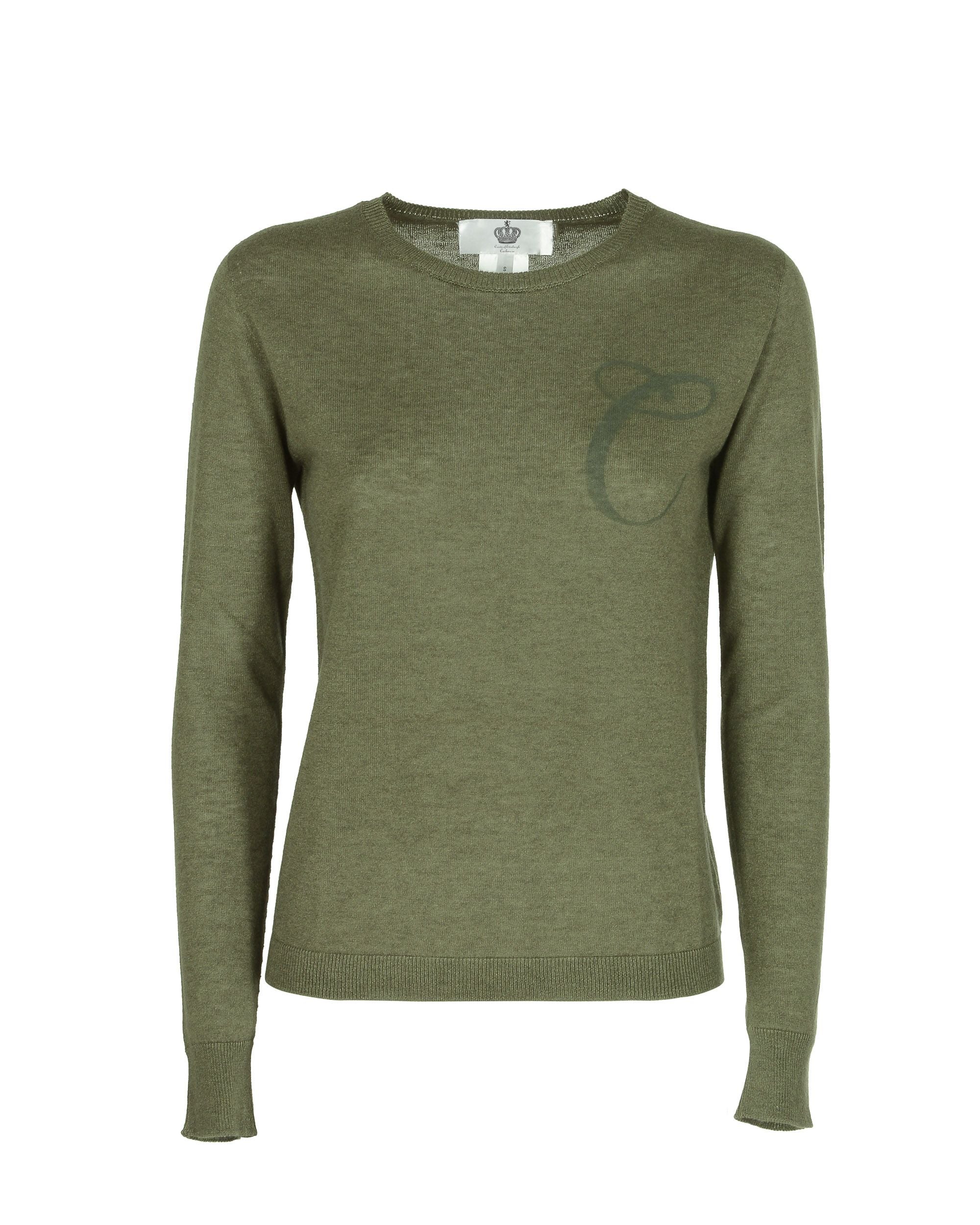 Dee Ocleppo Long Sleeve ART 004 GREEN LETTER C