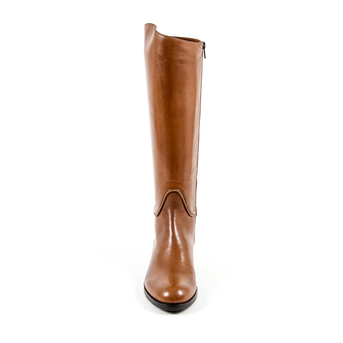 Stivale alto da donna V 1969 Italia B2414 SENZA C VITELLO MARRONE