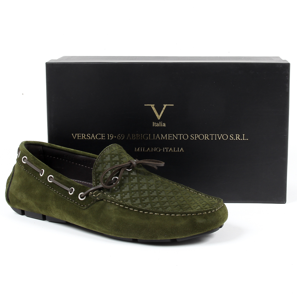 V 1969 Italia Mocassini da uomo verdi KARL