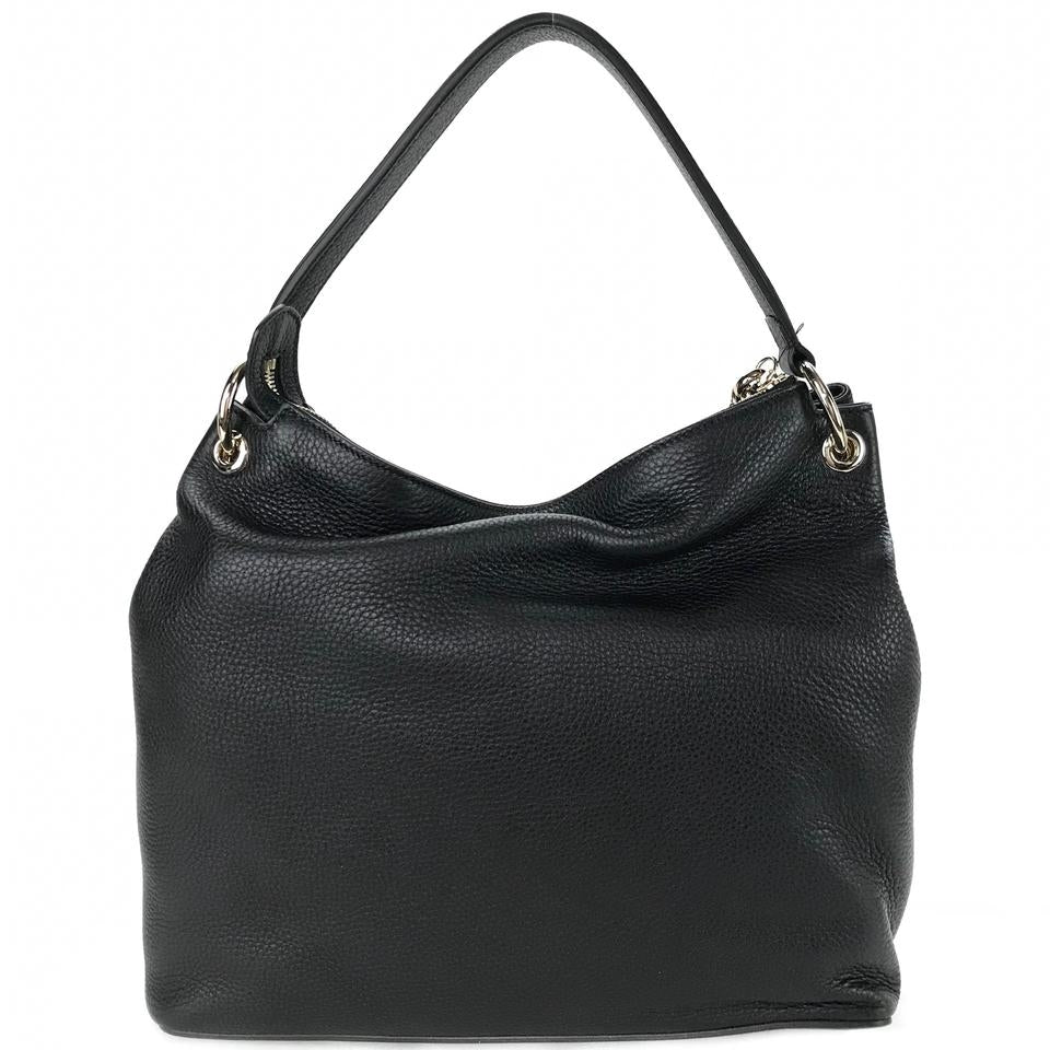 Borsa tote Gucci Soho in pelle nera