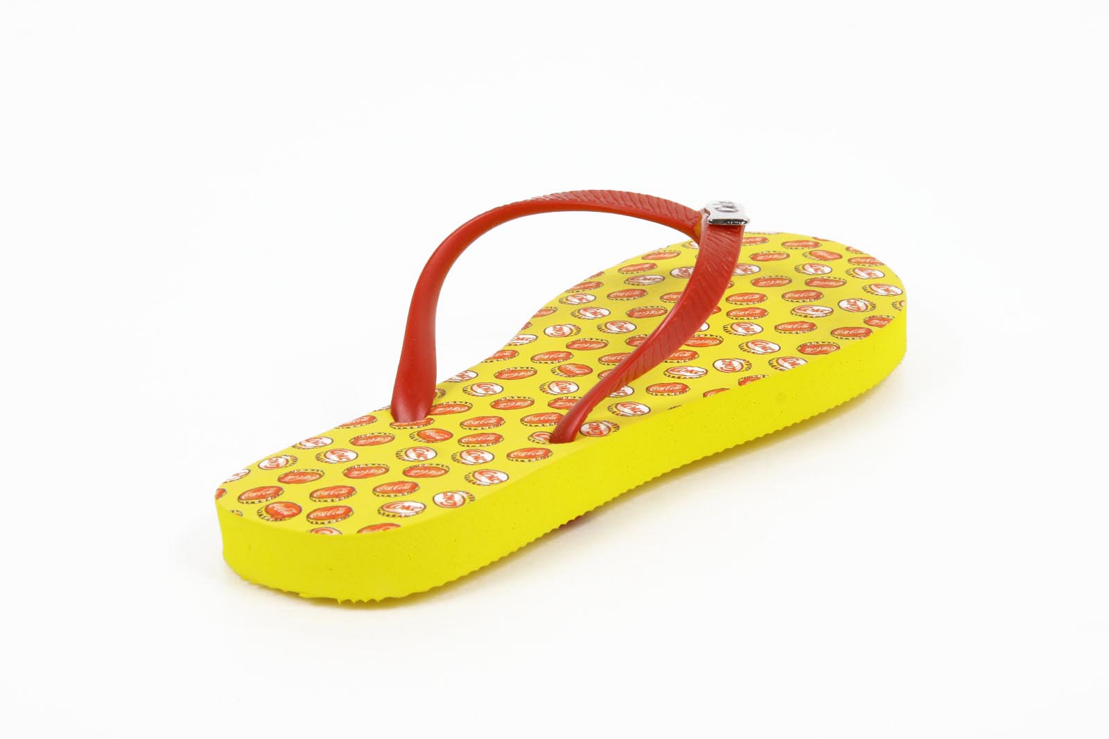 Infradito da donna Coca Cola CCA0595 TAMPINHAS GIRL GIALLO