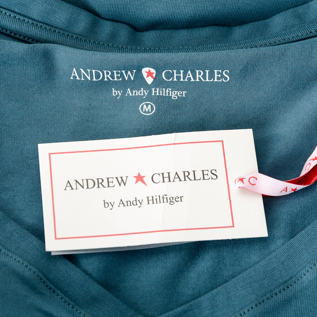 Andrew Charles T-shirt da donna a maniche corte con scollo a V verde TAPIWA